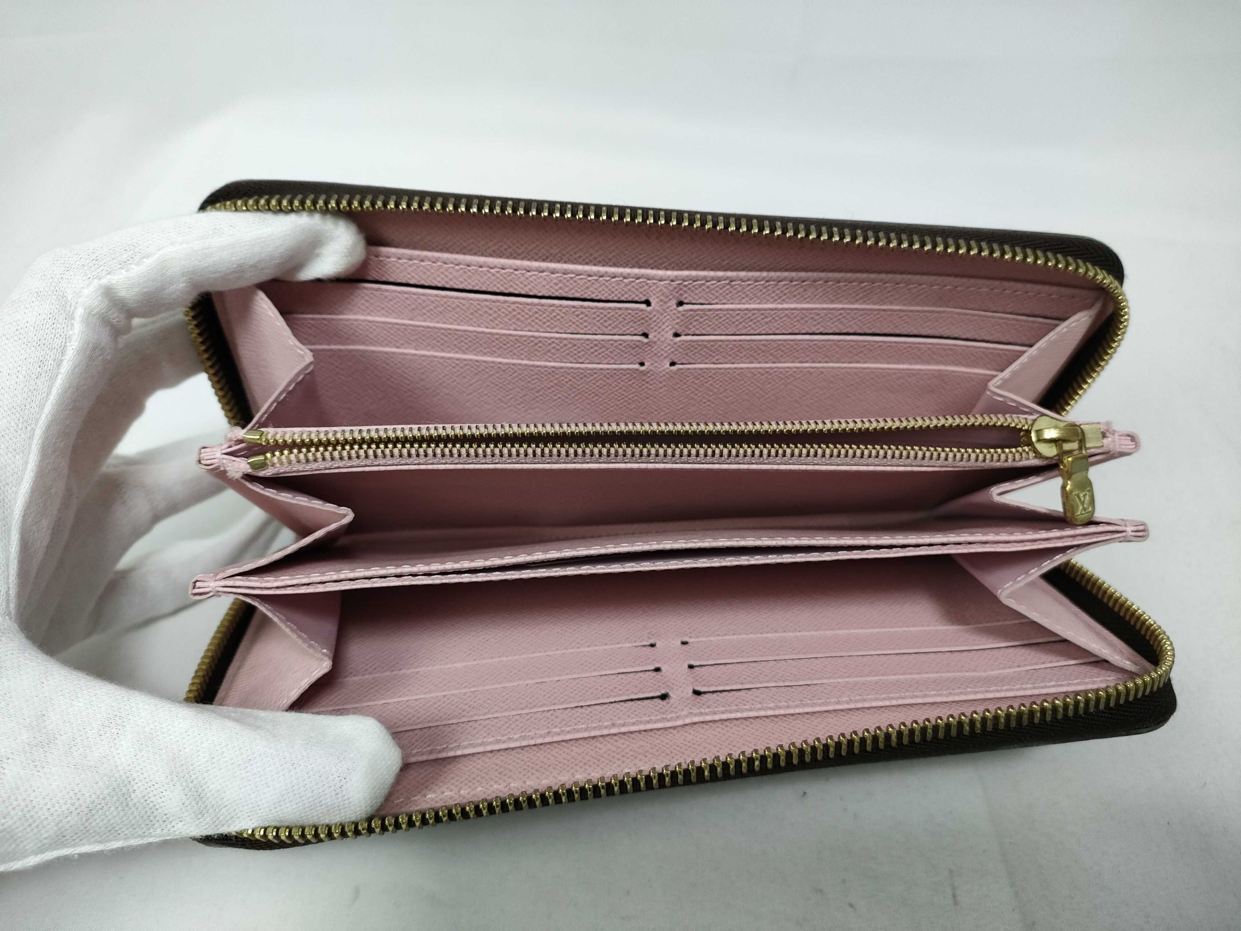 Monogram Vuitton Zippy Wallet Rose Ballerino — view 9