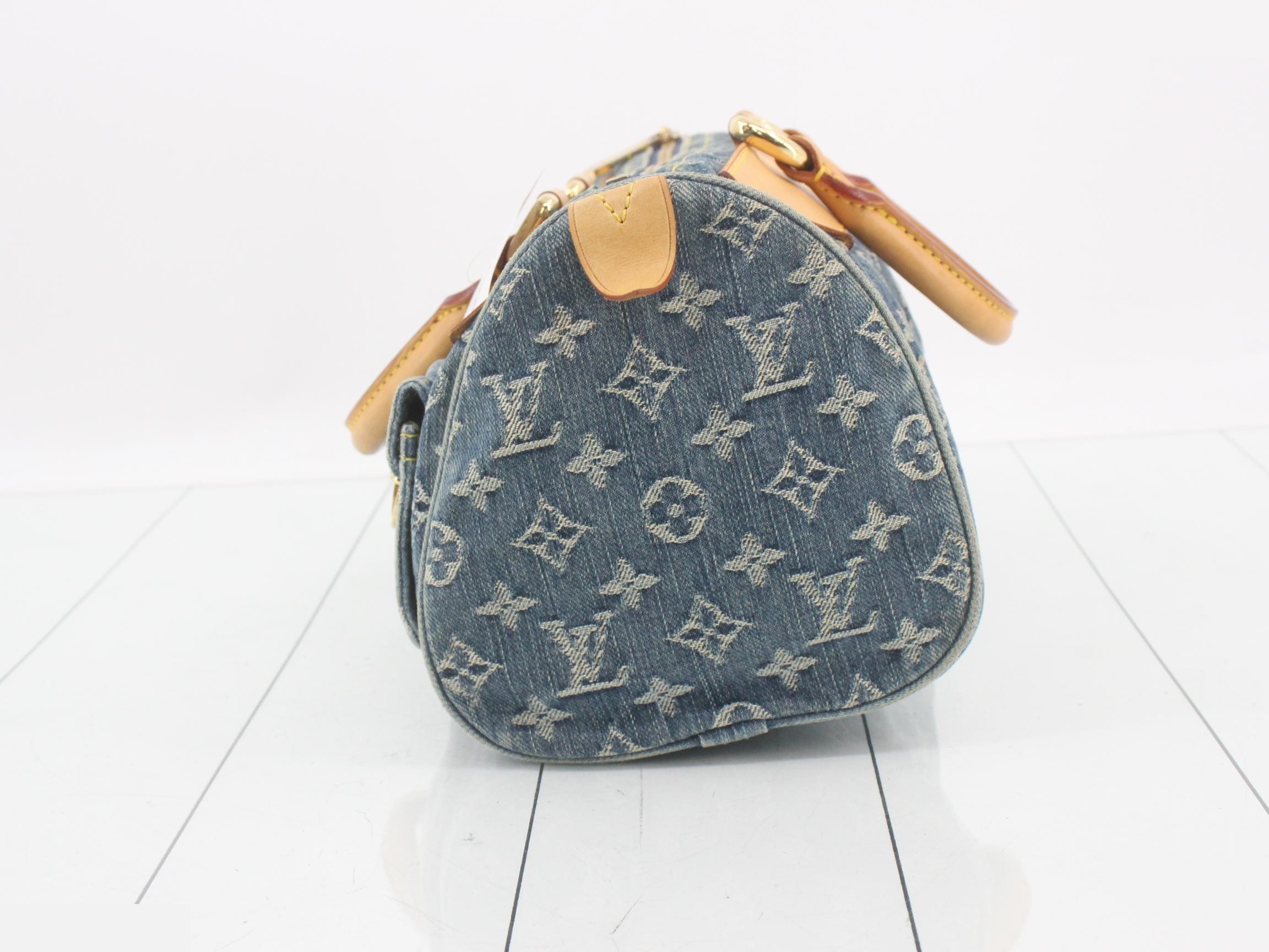 Monogram Denim Neo Speedy Handbag — view 3