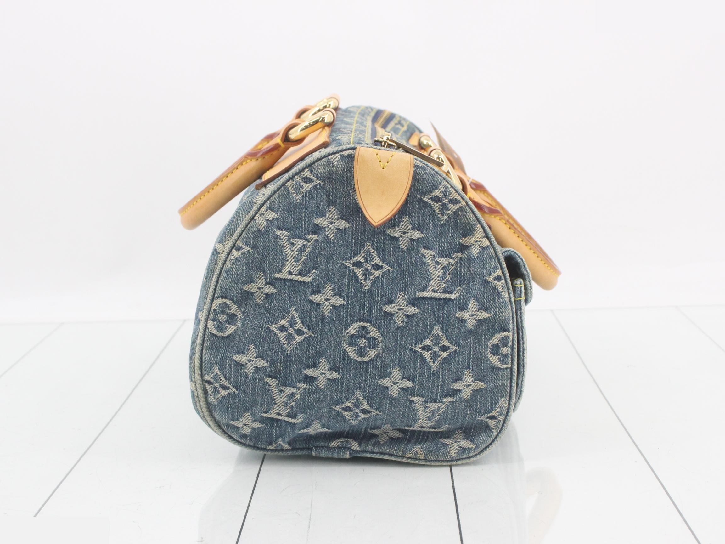 Monogram Denim Neo Speedy Handbag — view 4