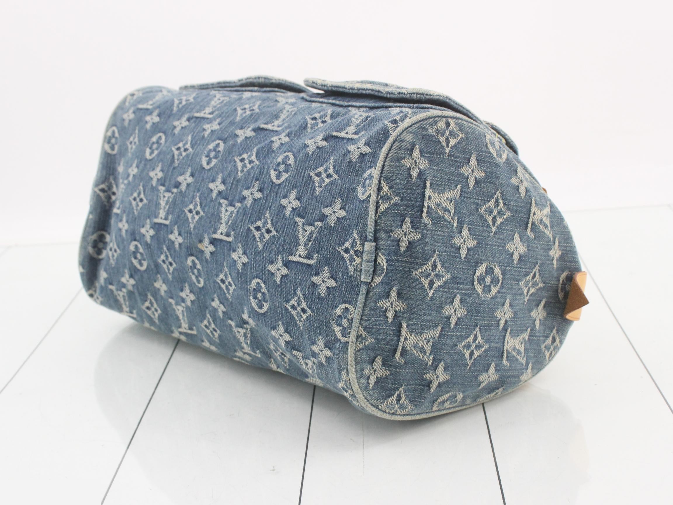 Monogram Denim Neo Speedy Handbag — view 6