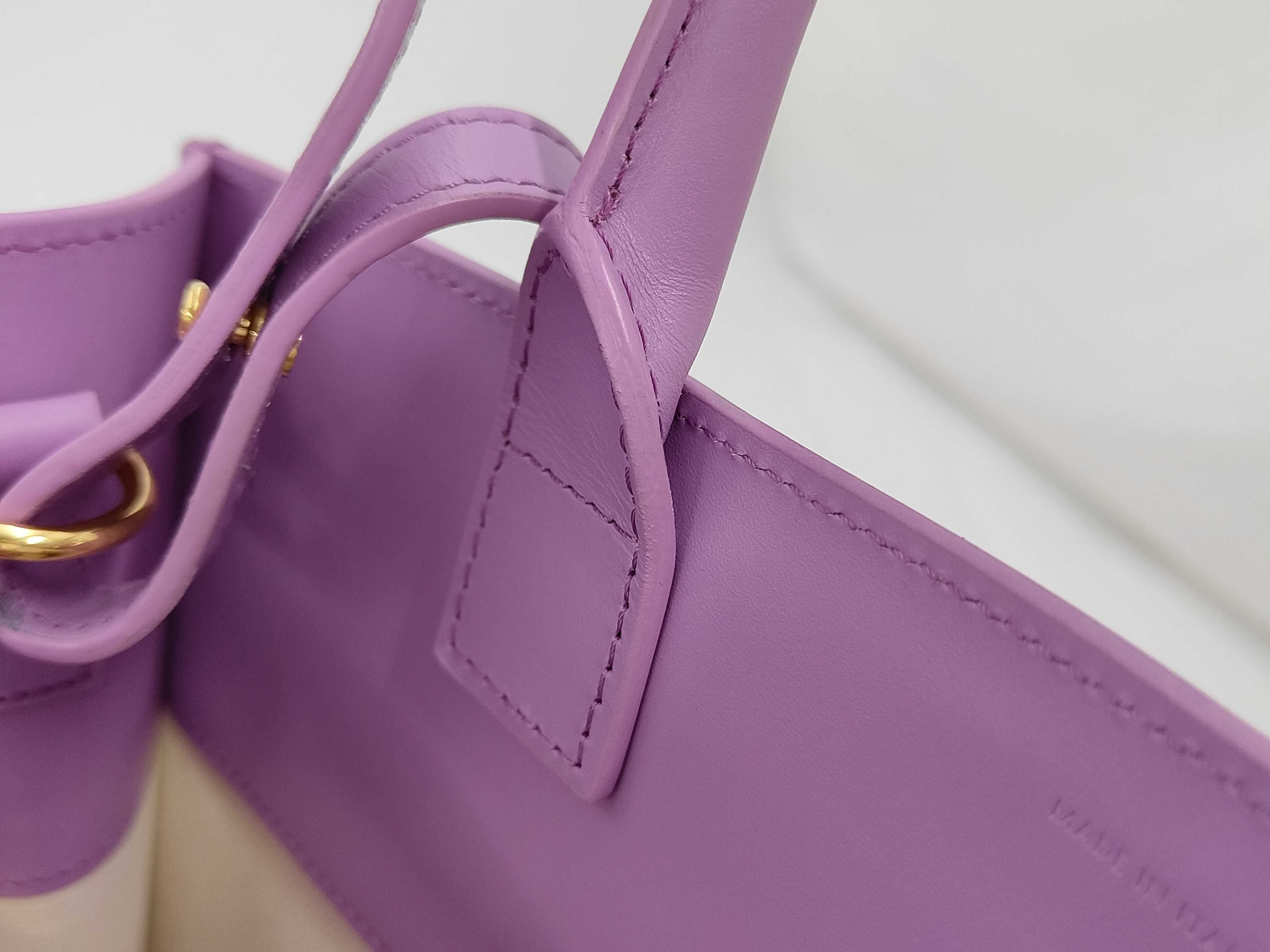 Calfskin Mini Vertical Cabas La Handbag — view 7