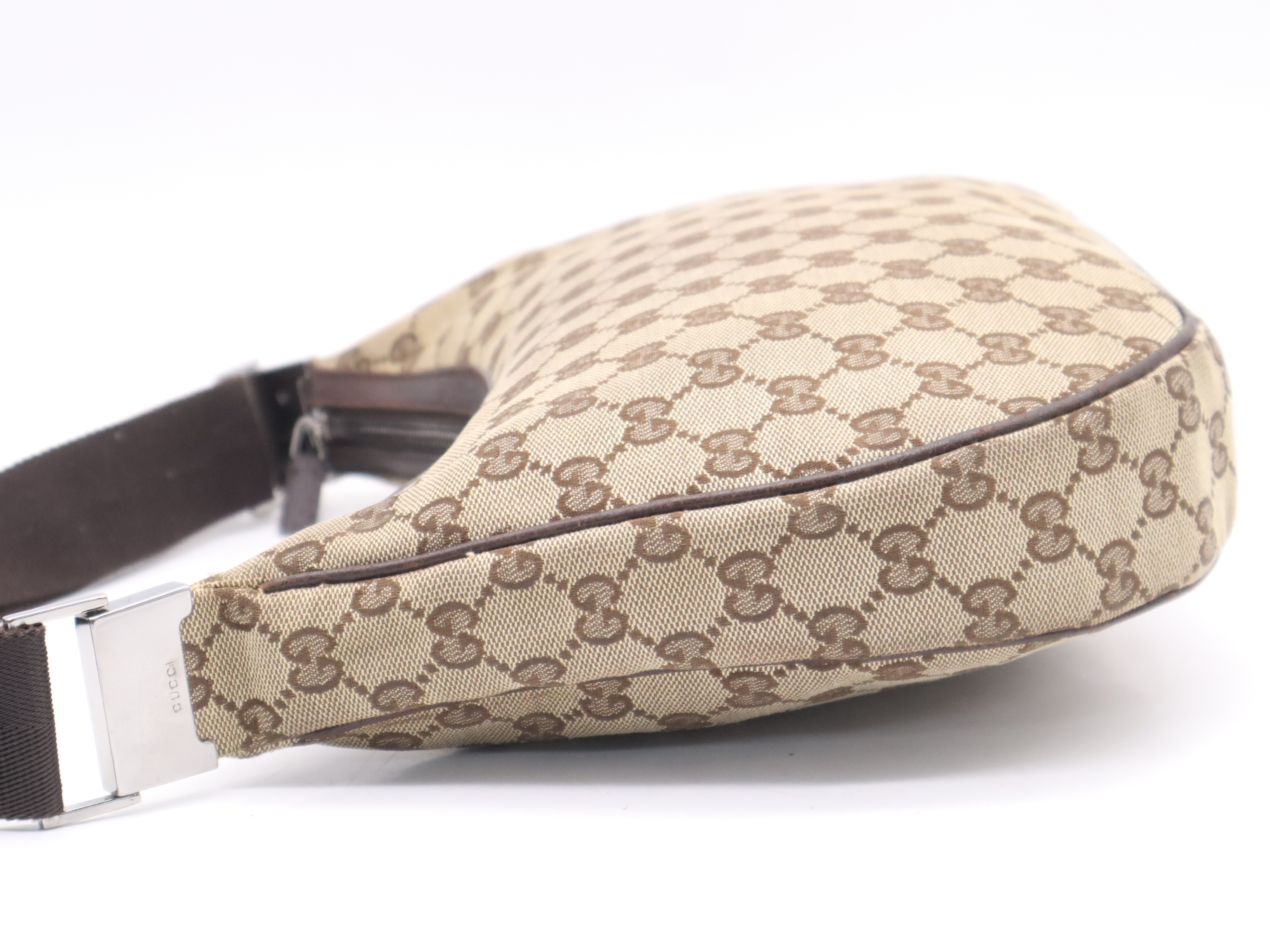 122790GG Canvas Brown Dark Brown Shoulder Bag — view 3