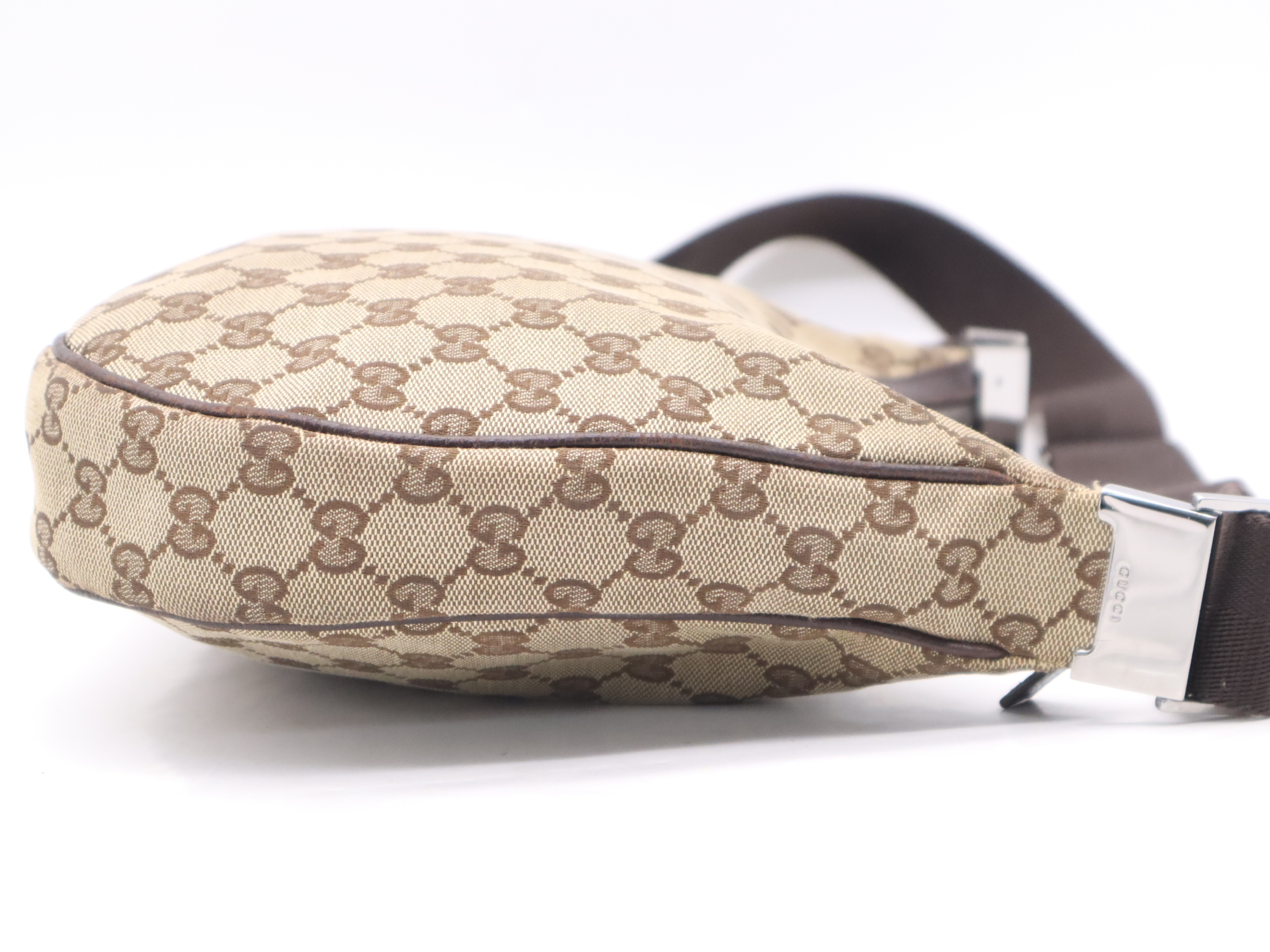 122790GG Canvas Brown Dark Brown Shoulder Bag — view 5