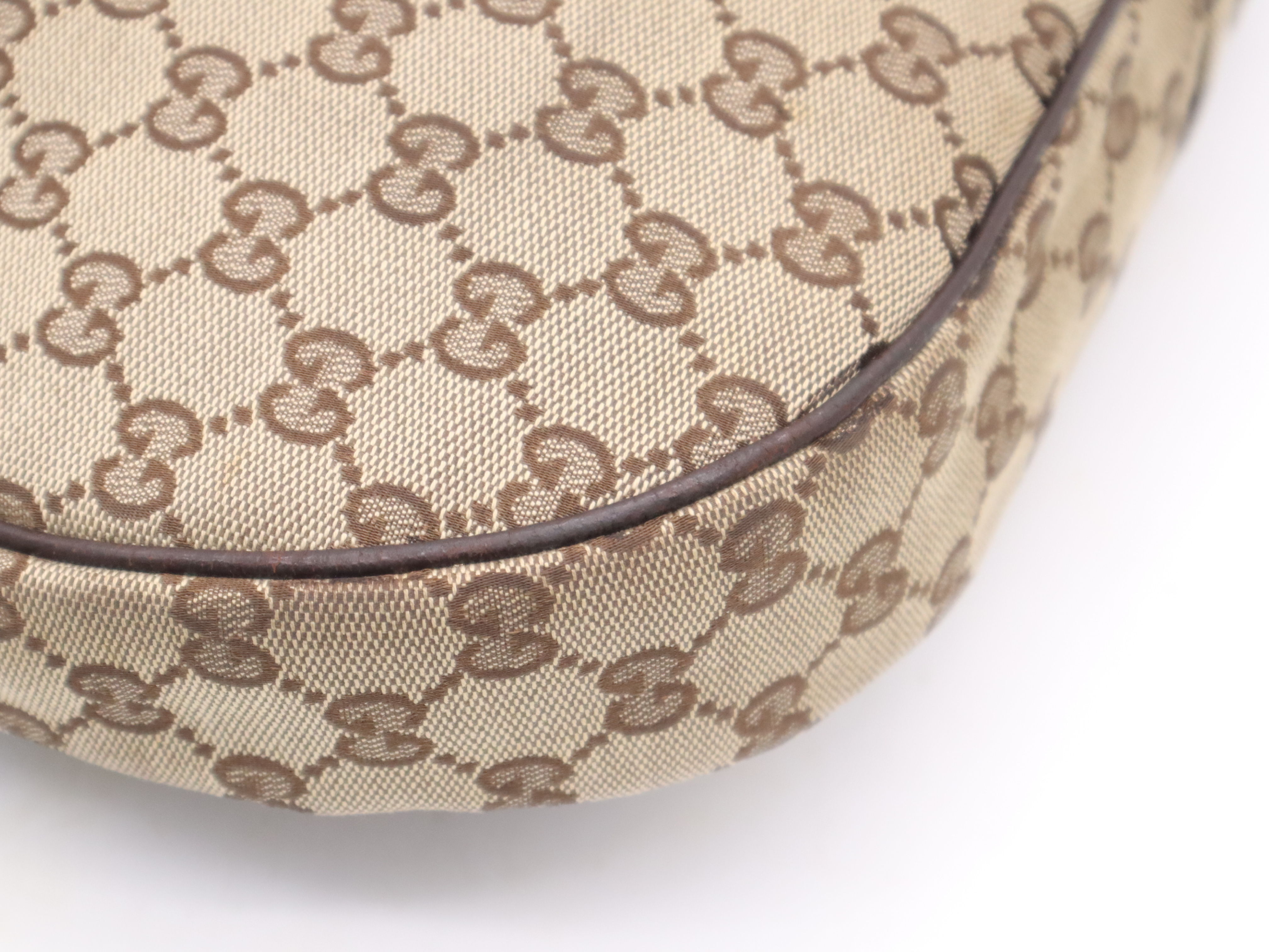 122790GG Canvas Brown Dark Brown Shoulder Bag — view 9