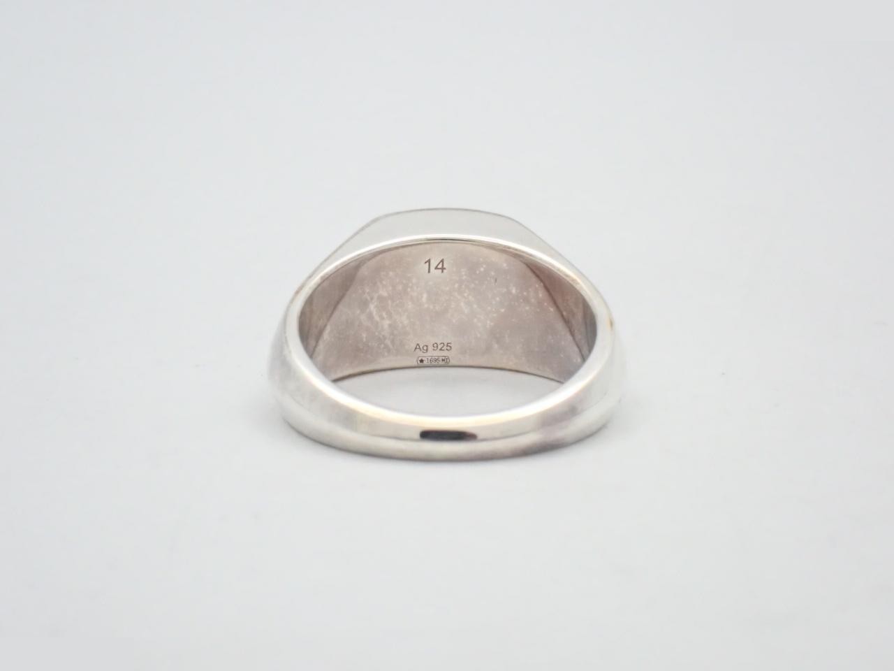 Hexagon Stamp Ring, 925/9.1g, #14 — view 2