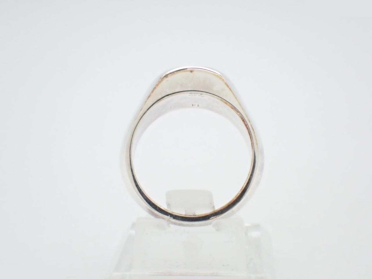 Hexagon Stamp Ring, 925/9.1g, #14 — view 3