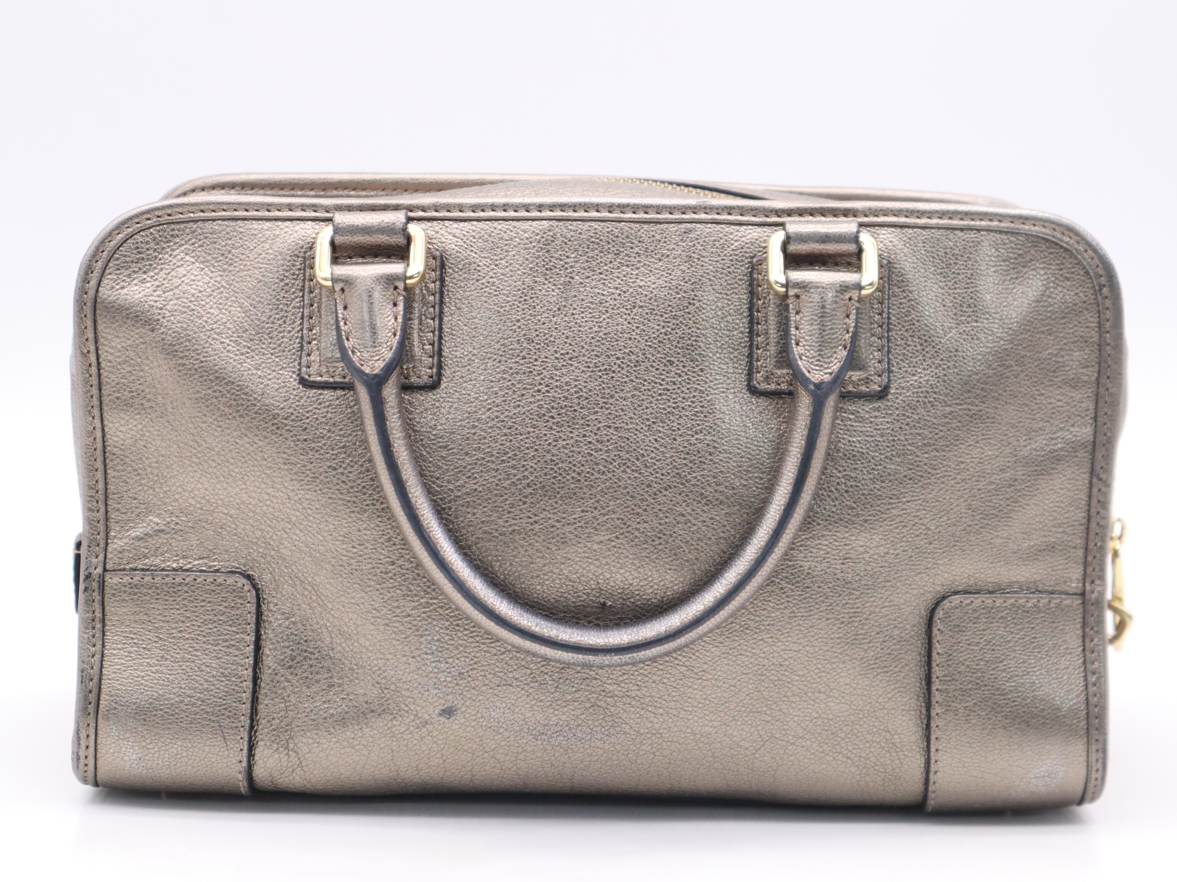 Leather Amazona 28 Handbag with Gold Hardware, Padlock, 2 Keys, and Clochette — view 2