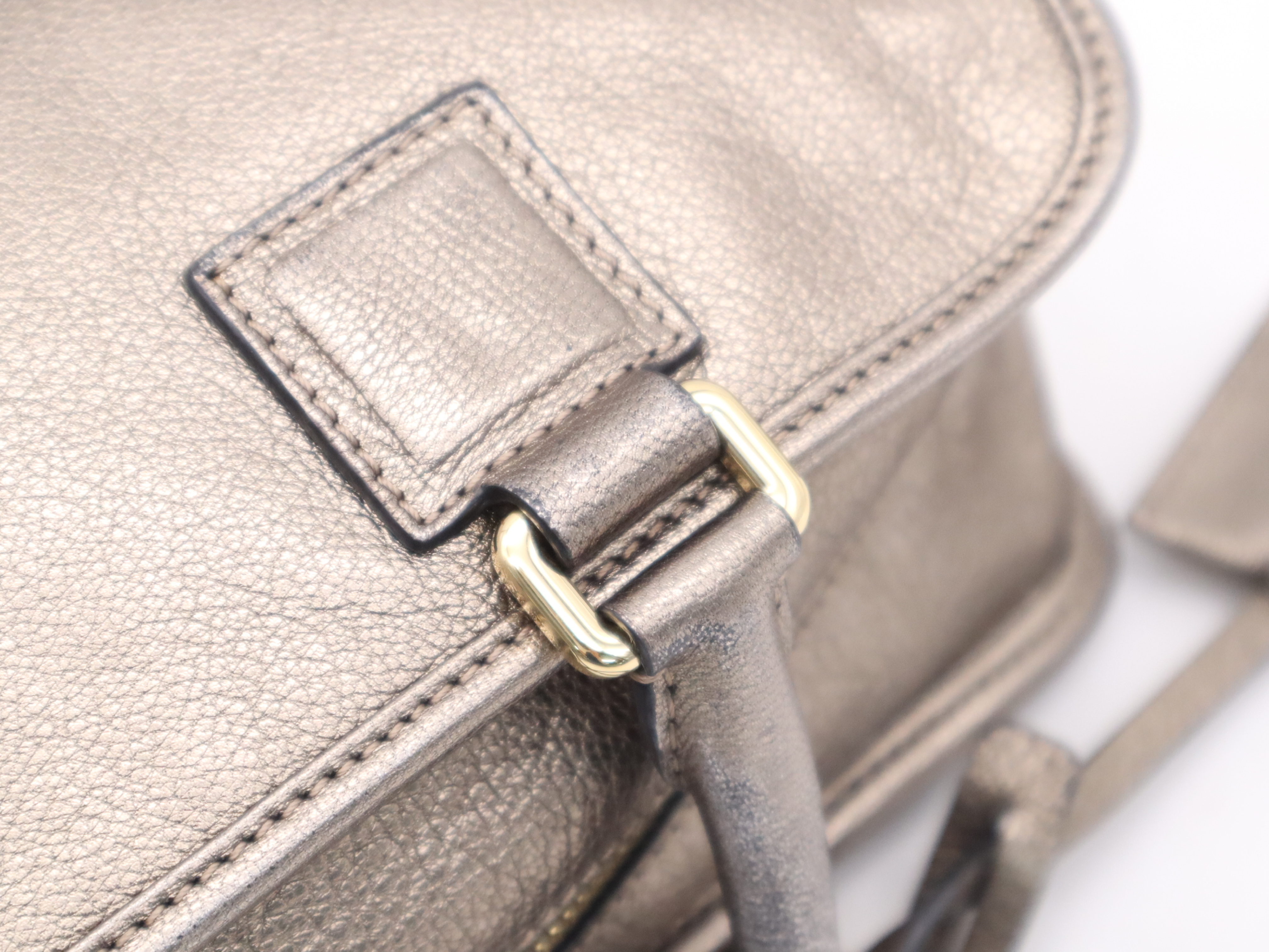 Leather Amazona 28 Handbag with Gold Hardware, Padlock, 2 Keys, and Clochette — view 8