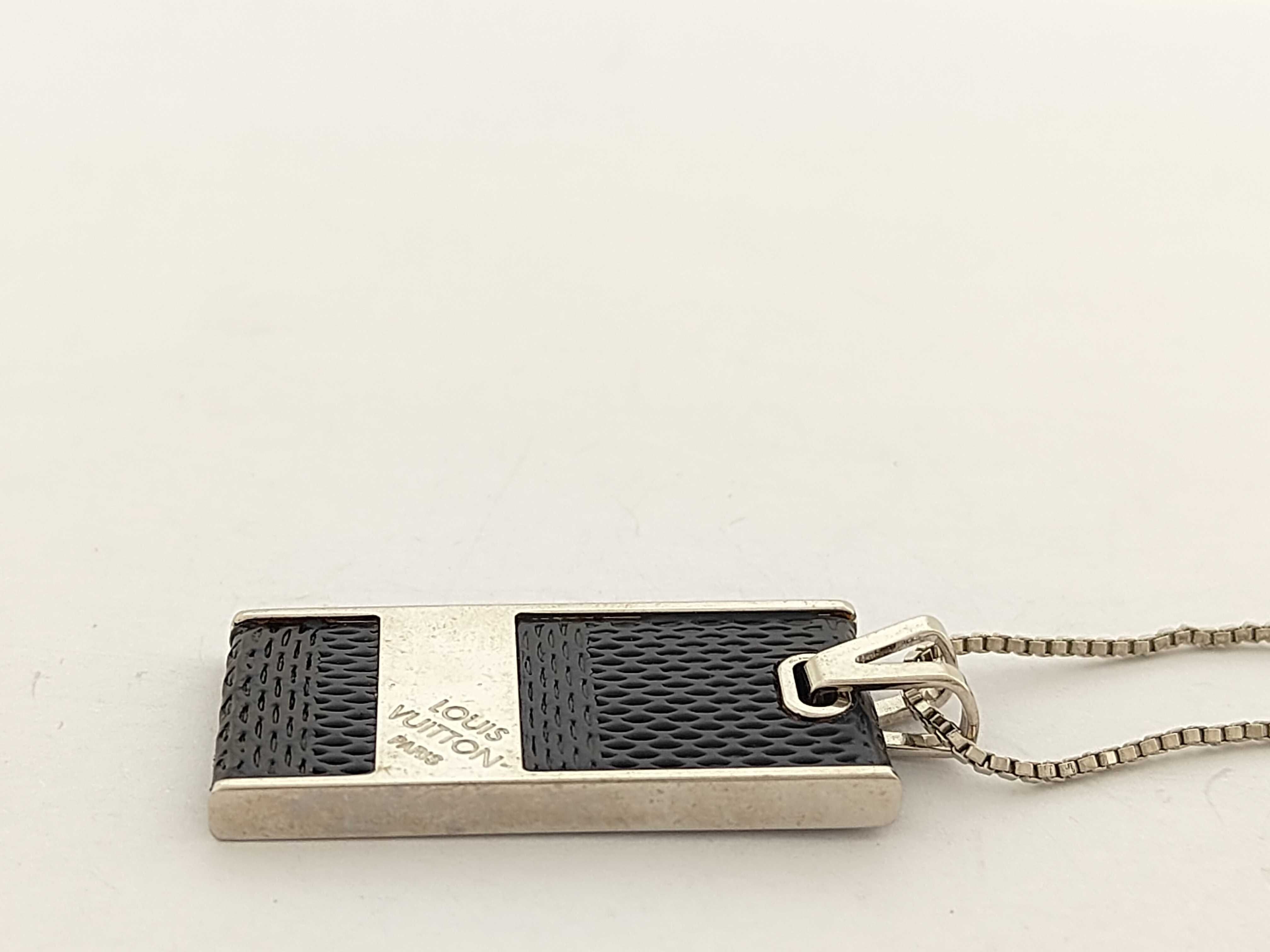 Damier Graphite / Pendant Soho / Silver x Black 15.2g Necklace — view 3