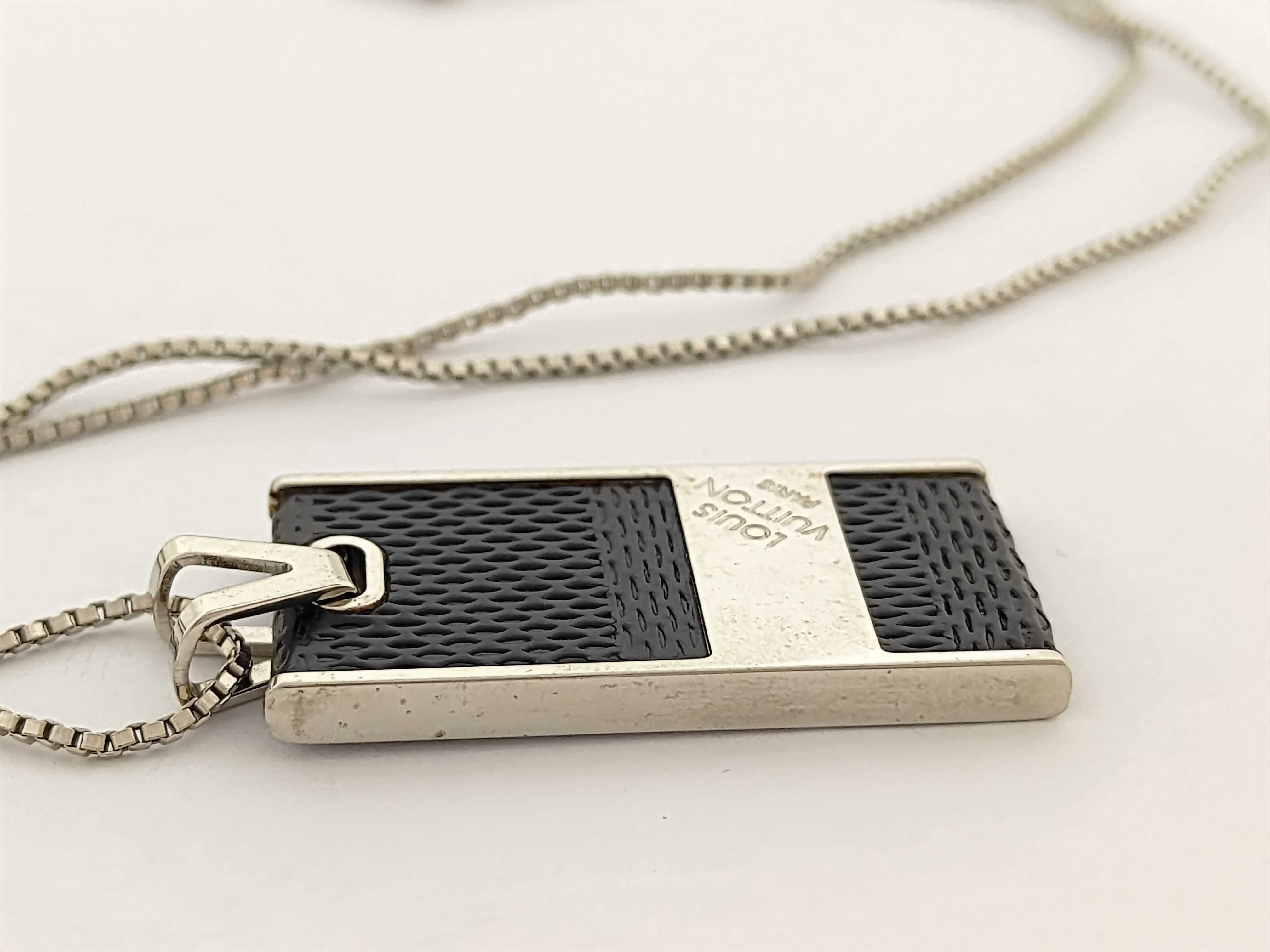 Damier Graphite / Pendant Soho / Silver x Black 15.2g Necklace — view 4