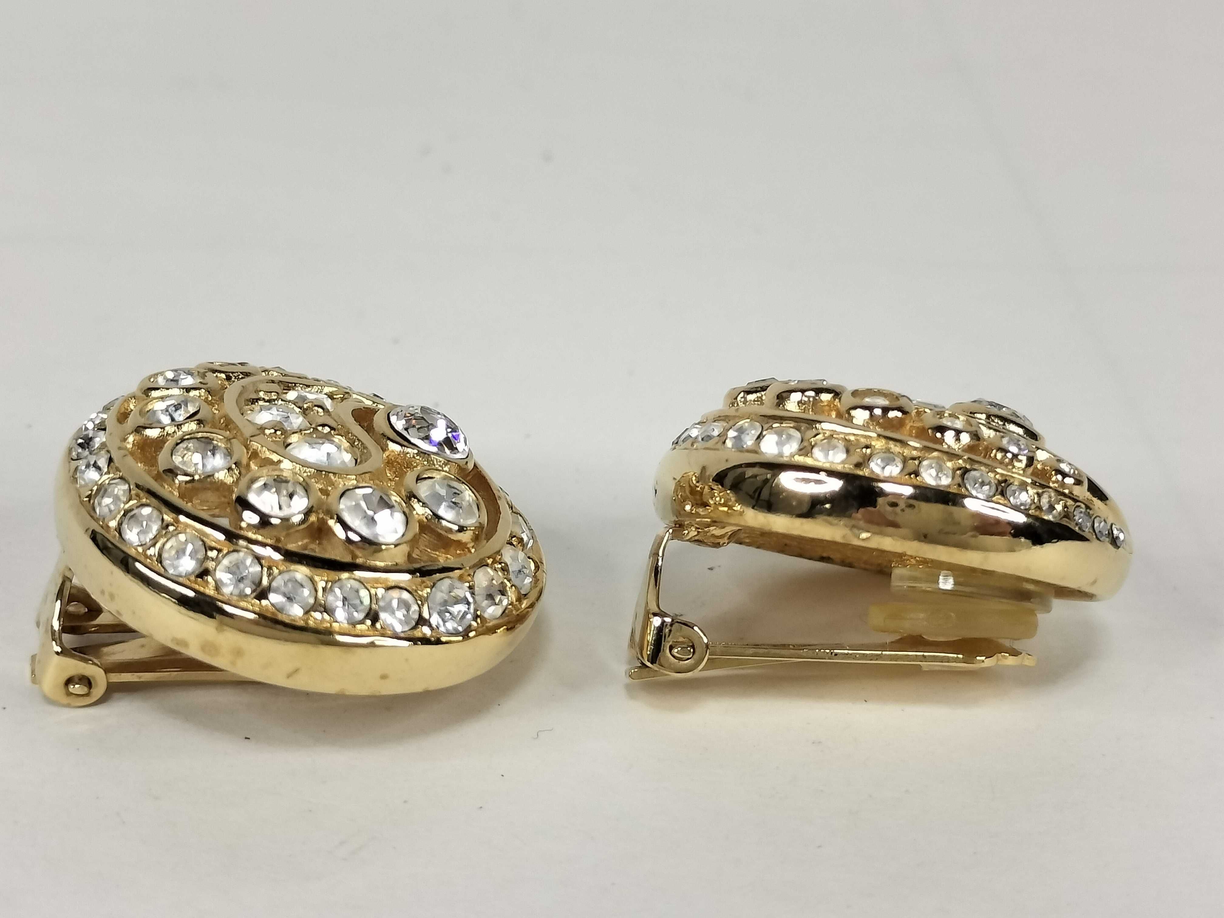 Rhinestone Earrings — view 3