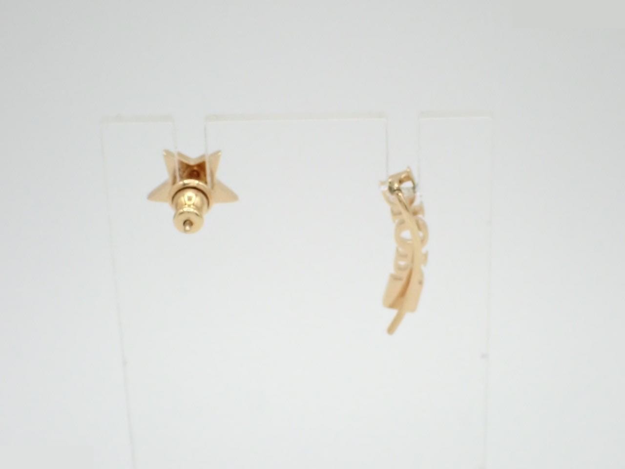 gold earrings — view 2