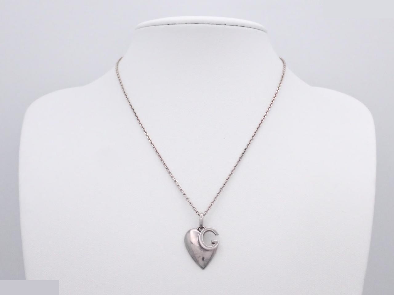 heart necklace, Ag925, 8.3g, chain approximately 40cm — view 3
