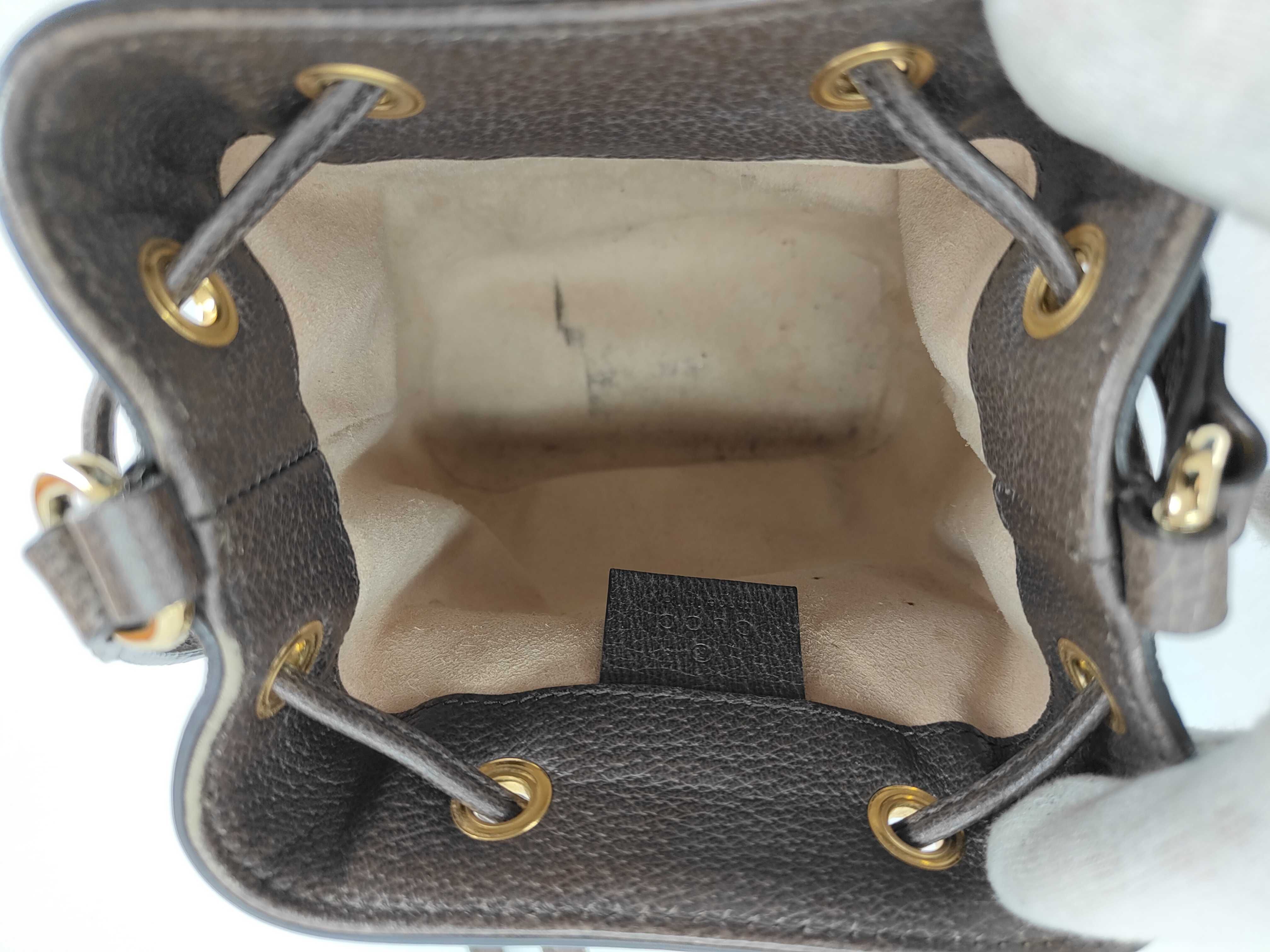GG Supreme SG-GG Supreme Sherry Line PVC & leather Shoulder bag Brown 550620 Pouch — view 11