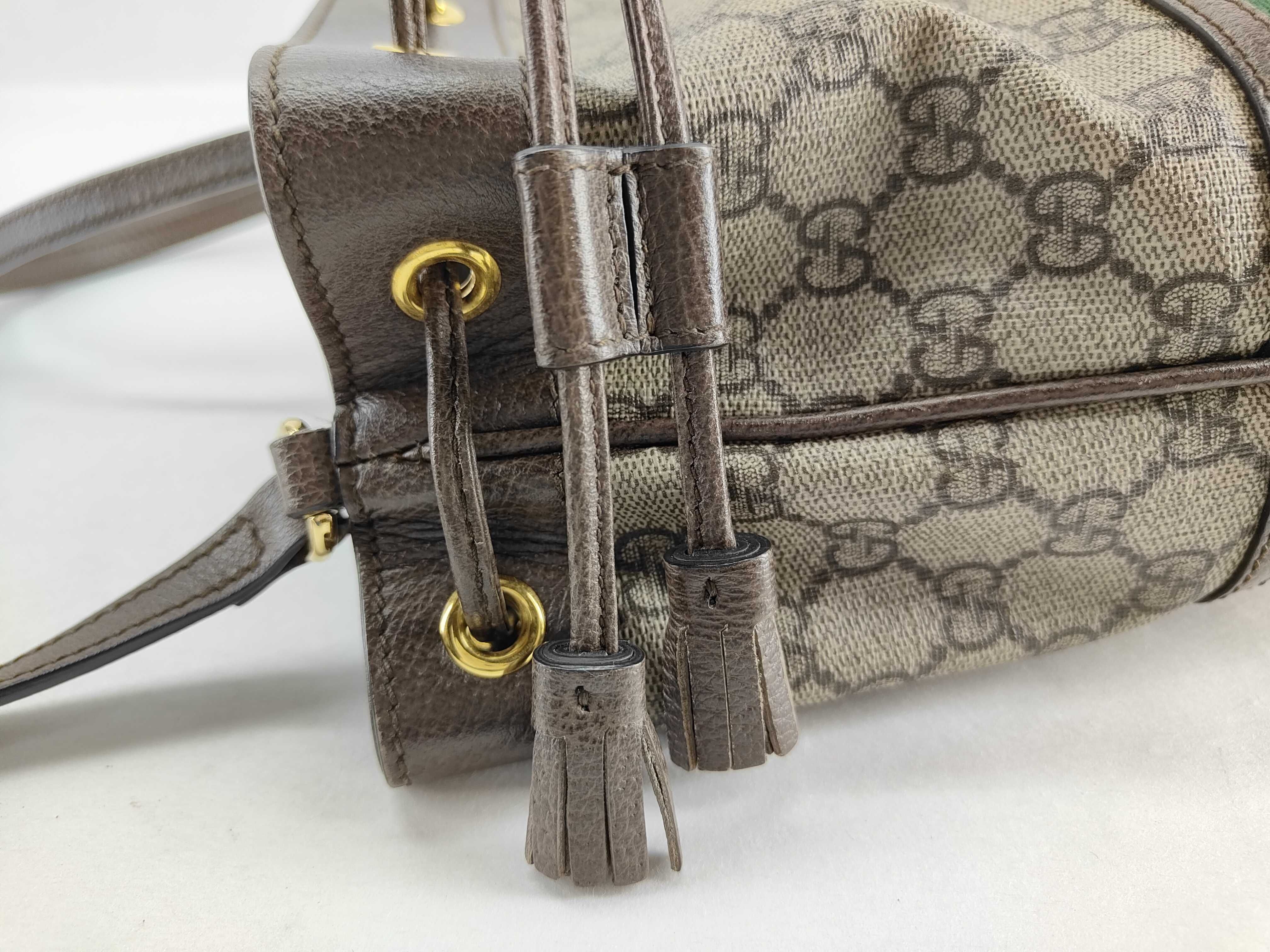 GG Supreme SG-GG Supreme Sherry Line PVC & leather Shoulder bag Brown 550620 Pouch — view 15