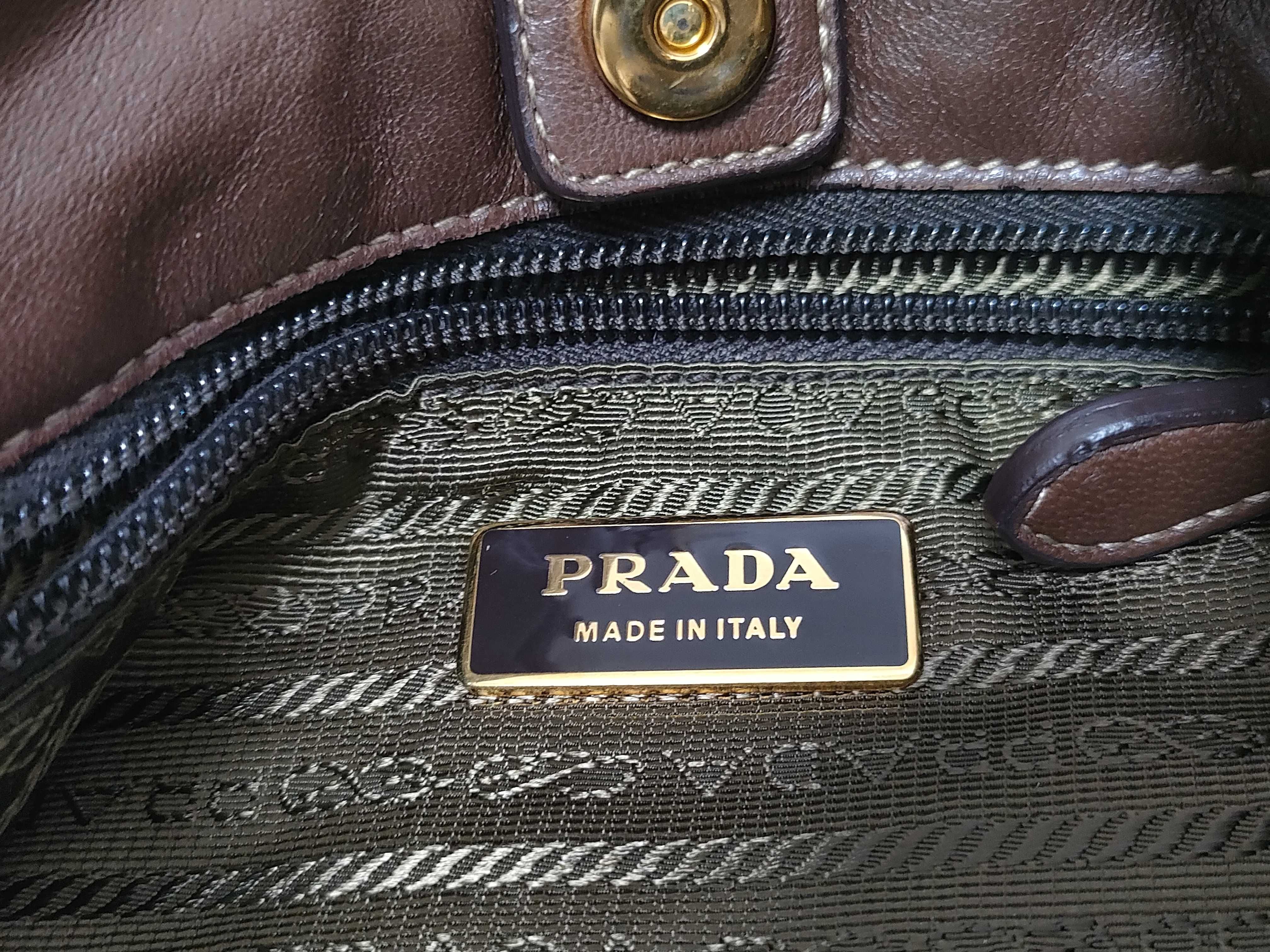 Nylon Leather Handbag BR4237 Green W25cm Handbag — view 11