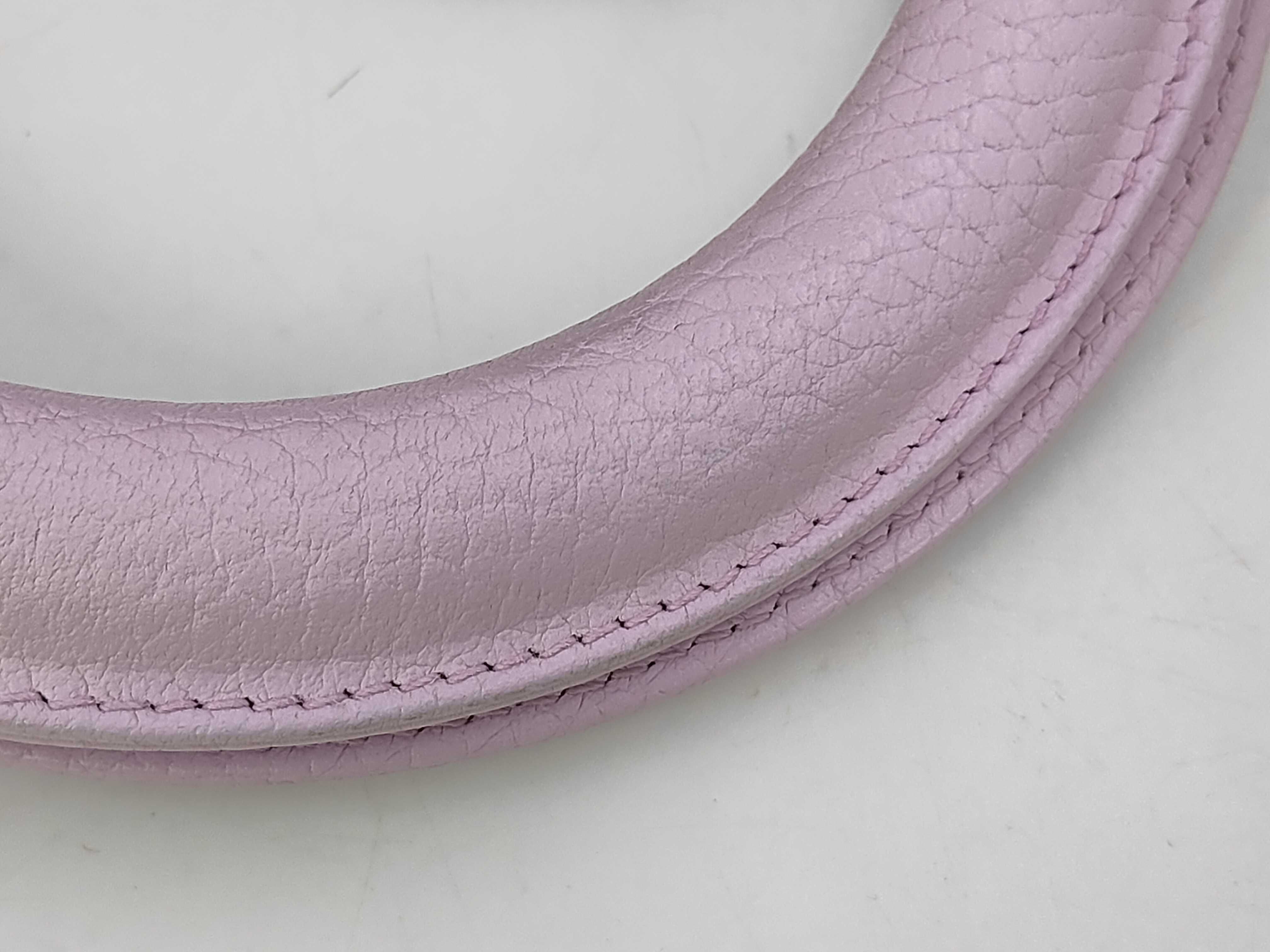 Diorissimo Purple Calfskin Medium Tote Bag with Yellow Interior — view 6
