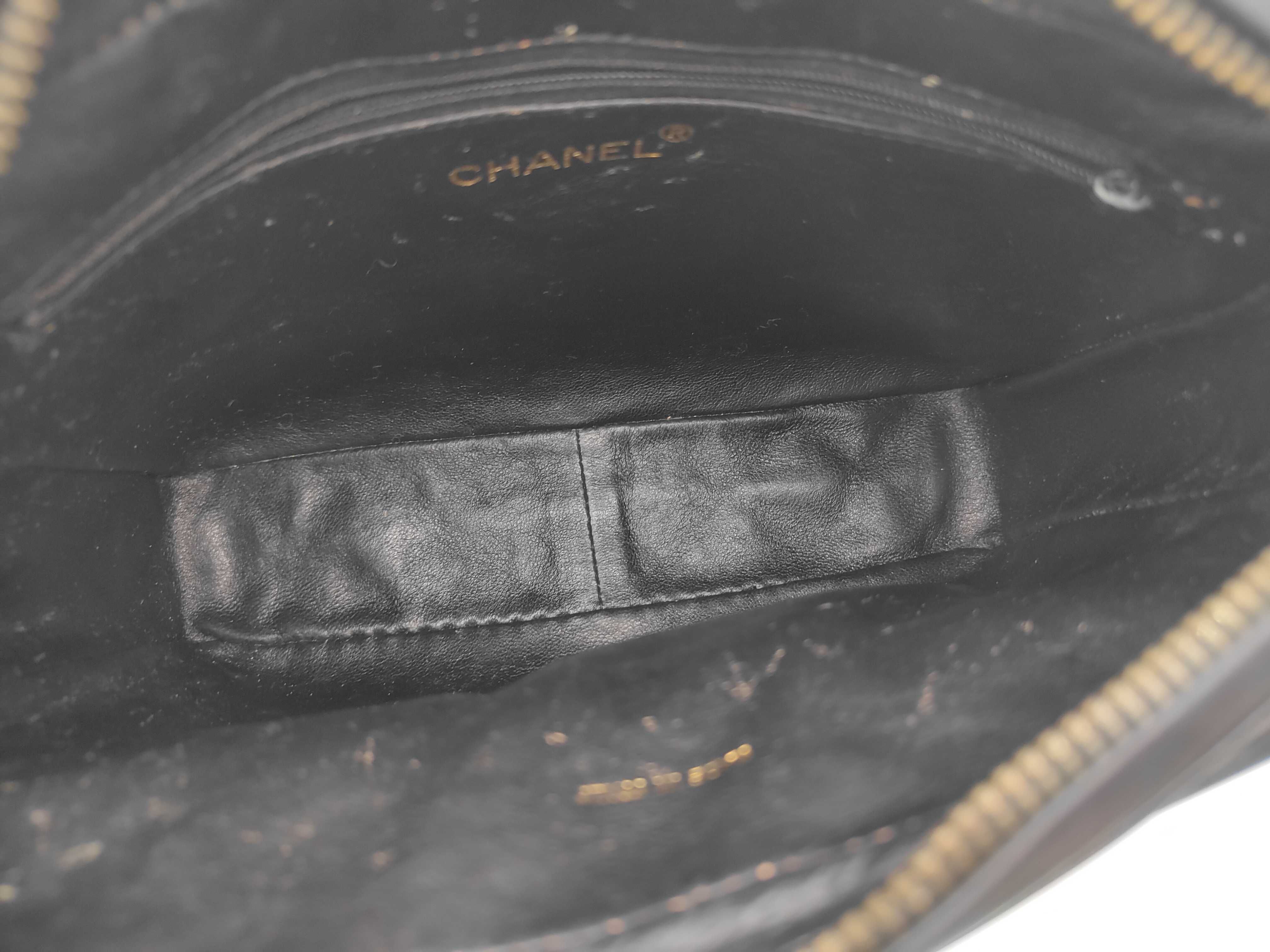 Enamel Matelasse Coco Mark Enamel Fringe Chain Shoulder Bag — view 8