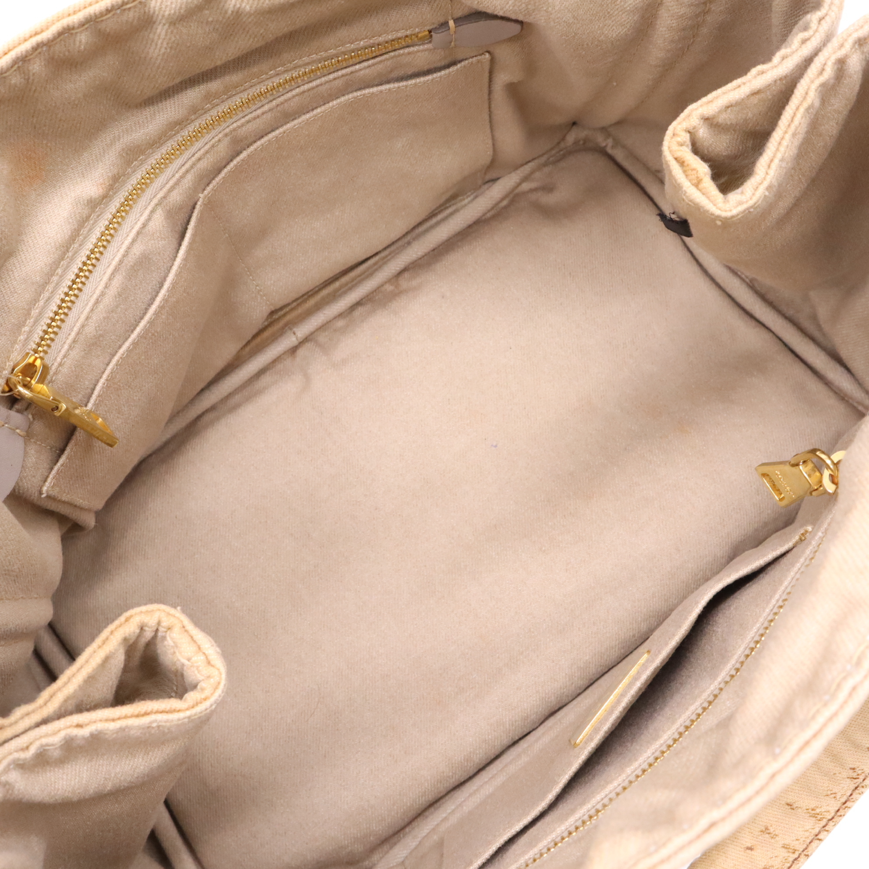 B1877B Canapa Canvas Beige Tote Bag with Dust Bag — view 10