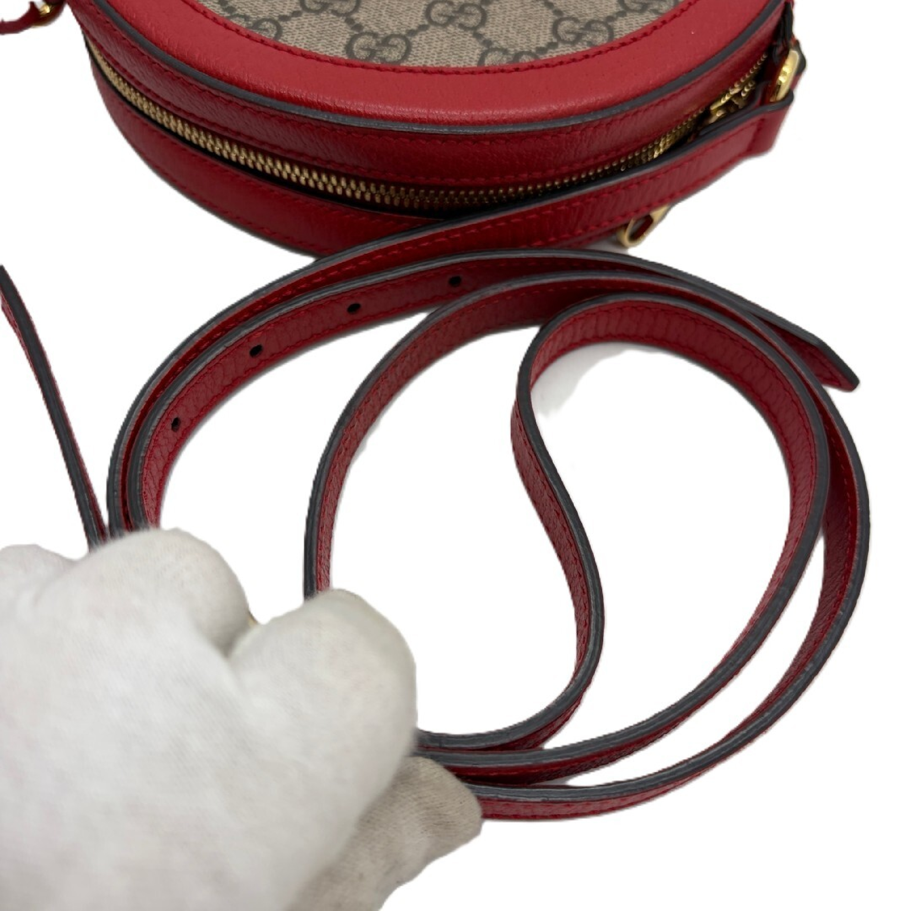 GG Supreme Apple Round Shoulder Bag — view 7