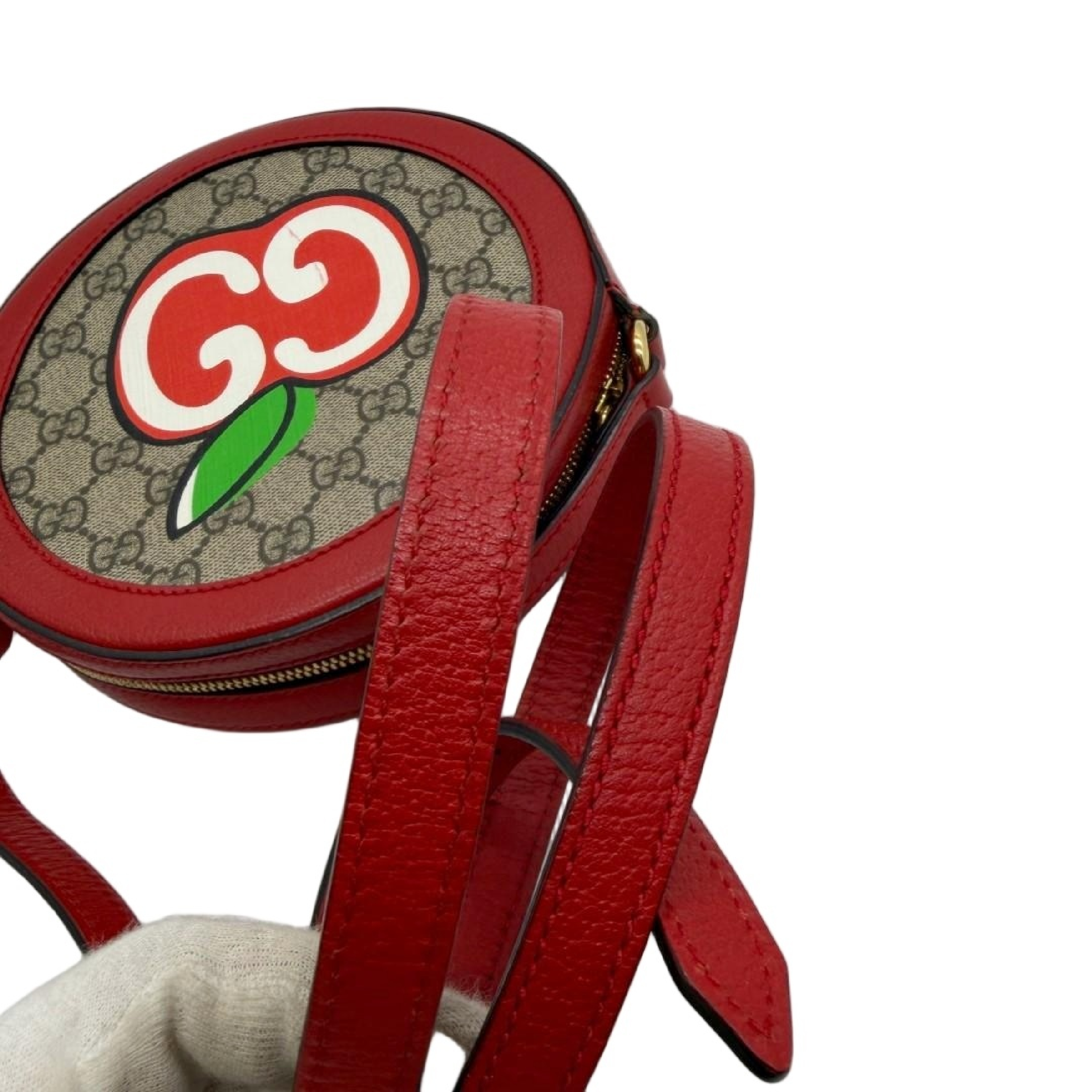 GG Supreme Apple Round Shoulder Bag — view 8