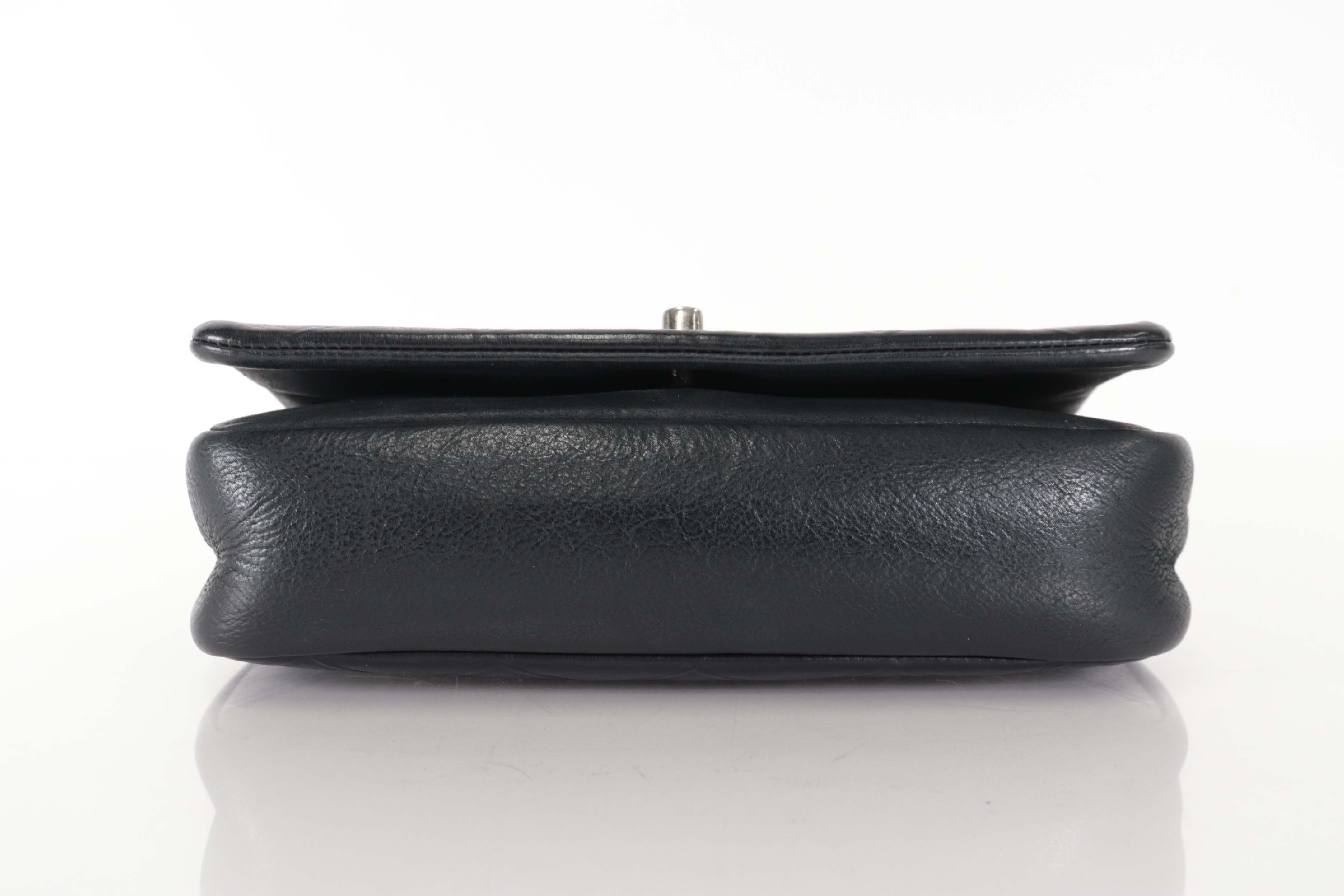 Cosmos Leather Chain Shoulder Bag with Silver Hardware, Serial Number 18 — view 7