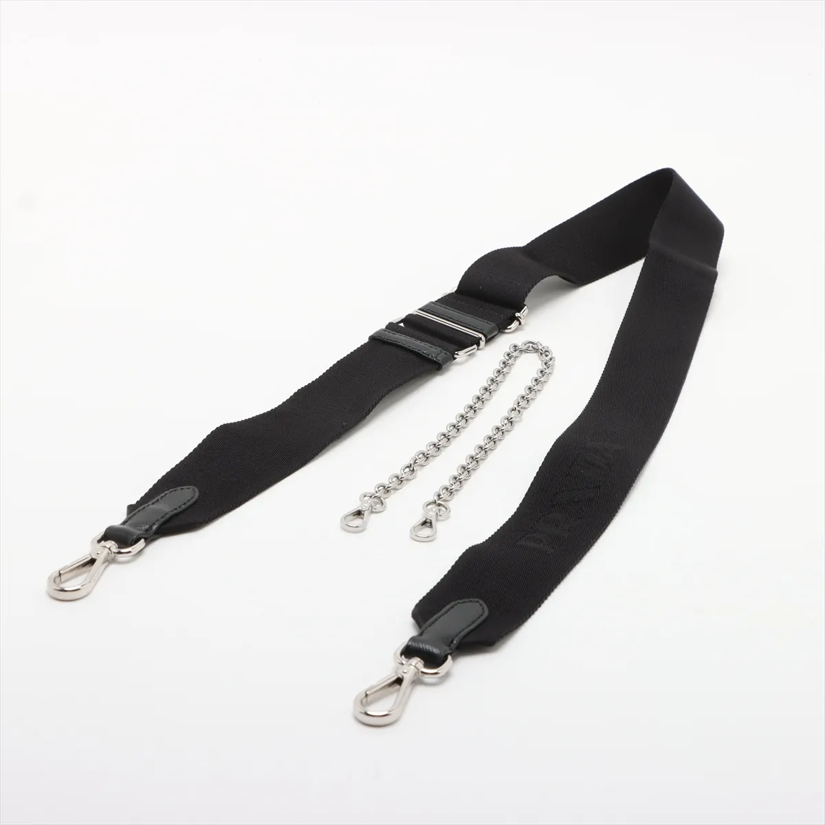 Tessuto Reedition Nylon x Leather 2WAY Shoulder Bag Black — view 5