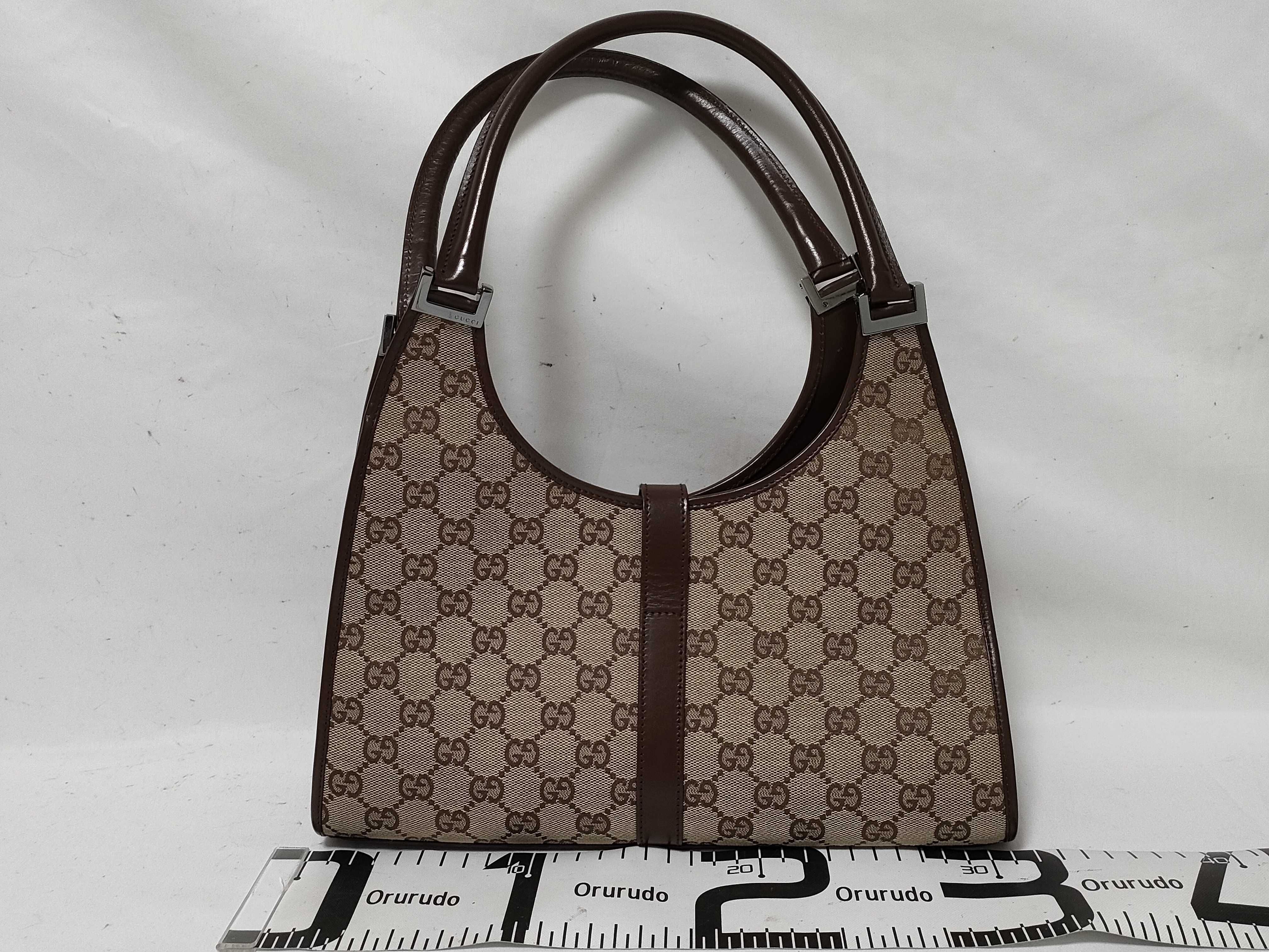 GG Canvas Jackie Canvas x Leather Handbag Brown 002 1067 Handbag — view 2