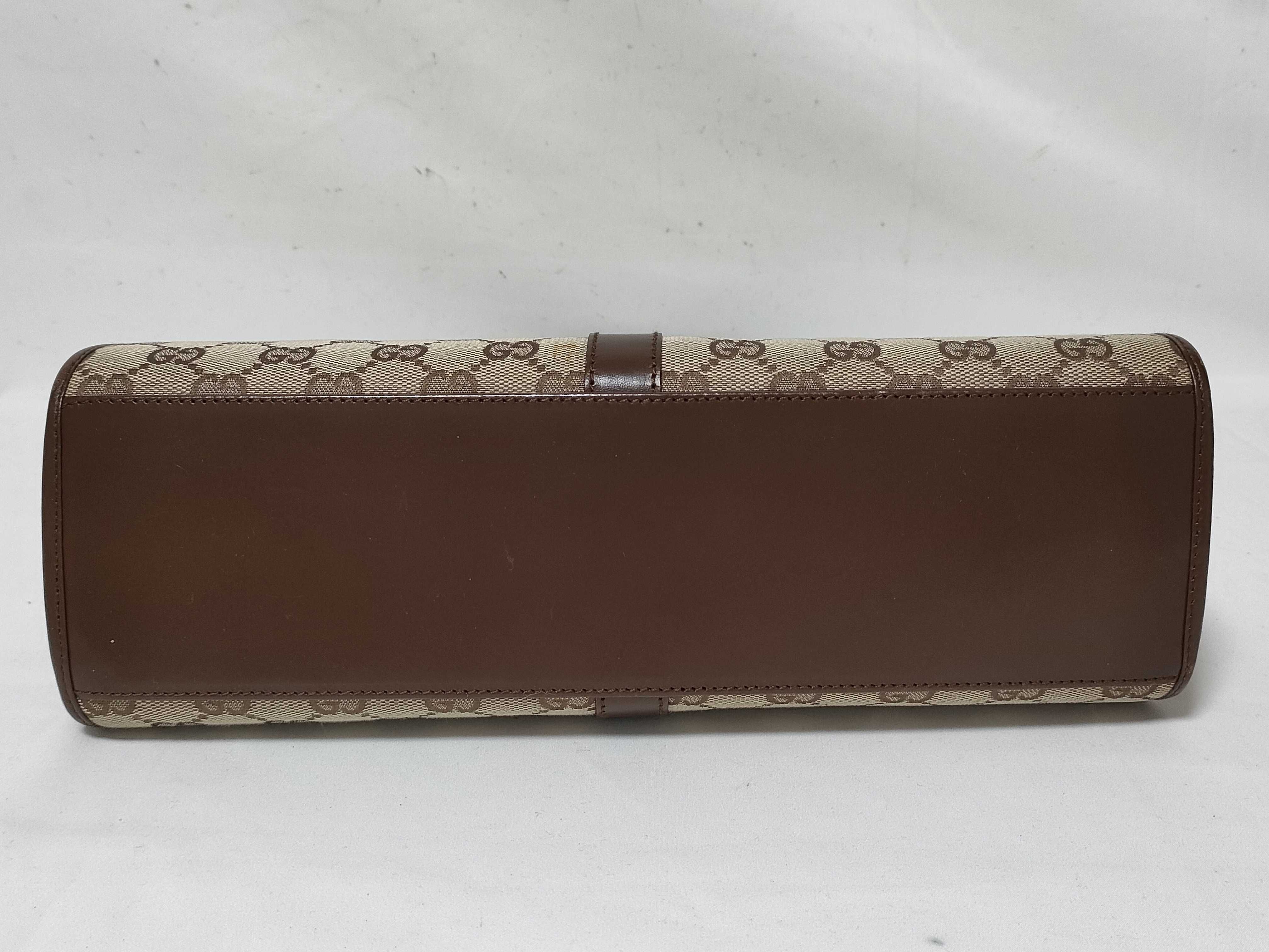 GG Canvas Jackie Canvas x Leather Handbag Brown 002 1067 Handbag — view 3
