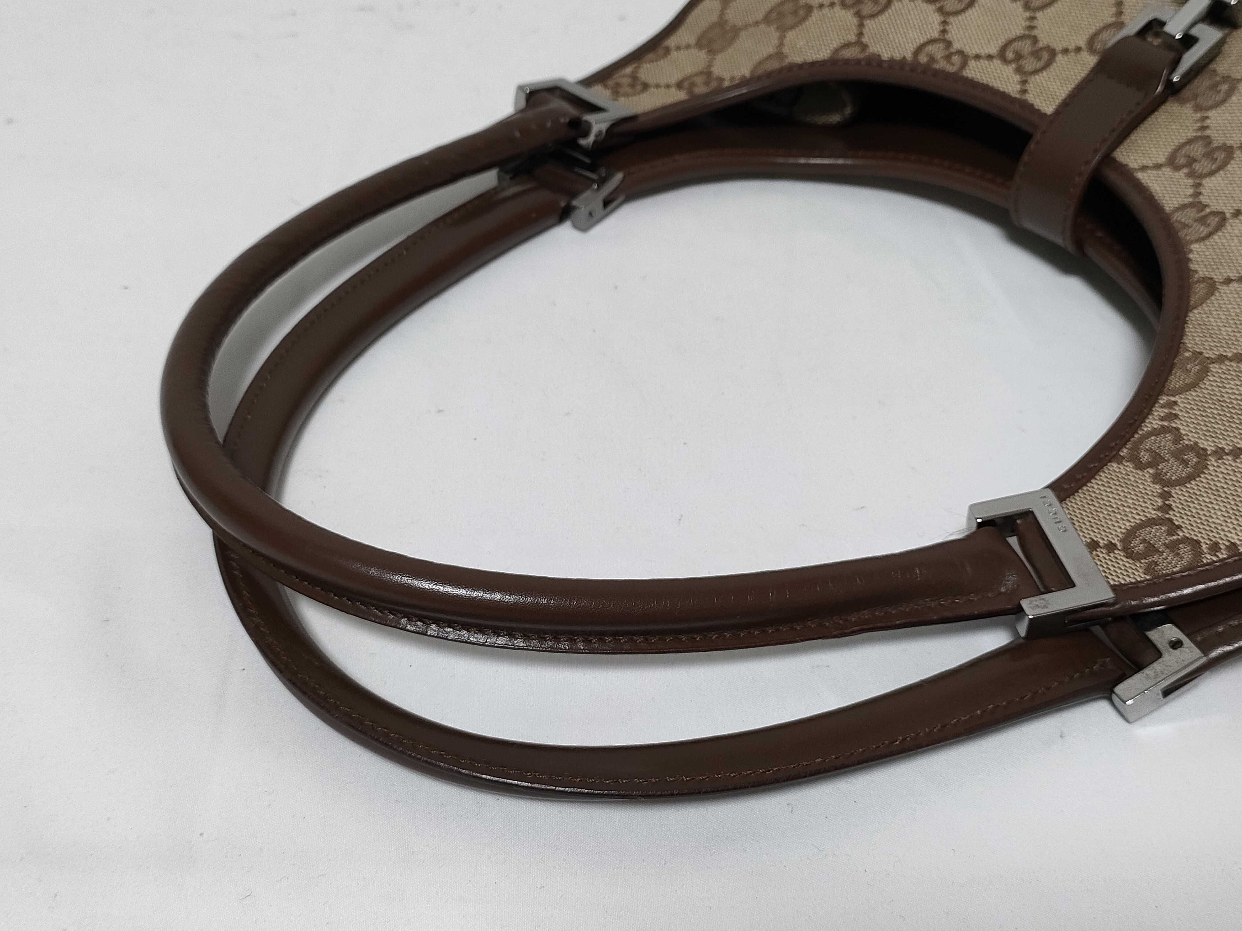 GG Canvas Jackie Canvas x Leather Handbag Brown 002 1067 Handbag — view 5