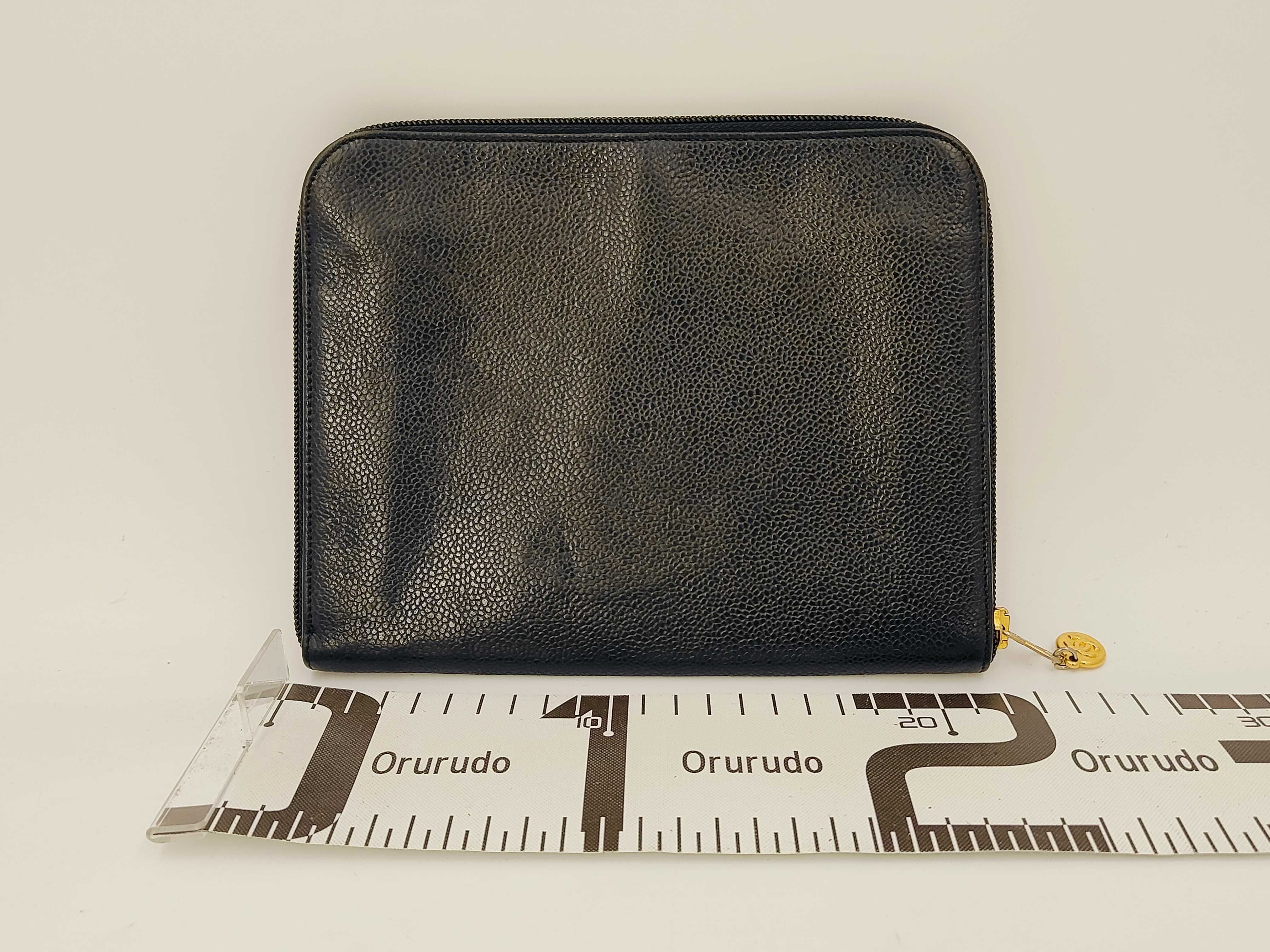 Coco Mark Caviar Clutch Bag — view 2