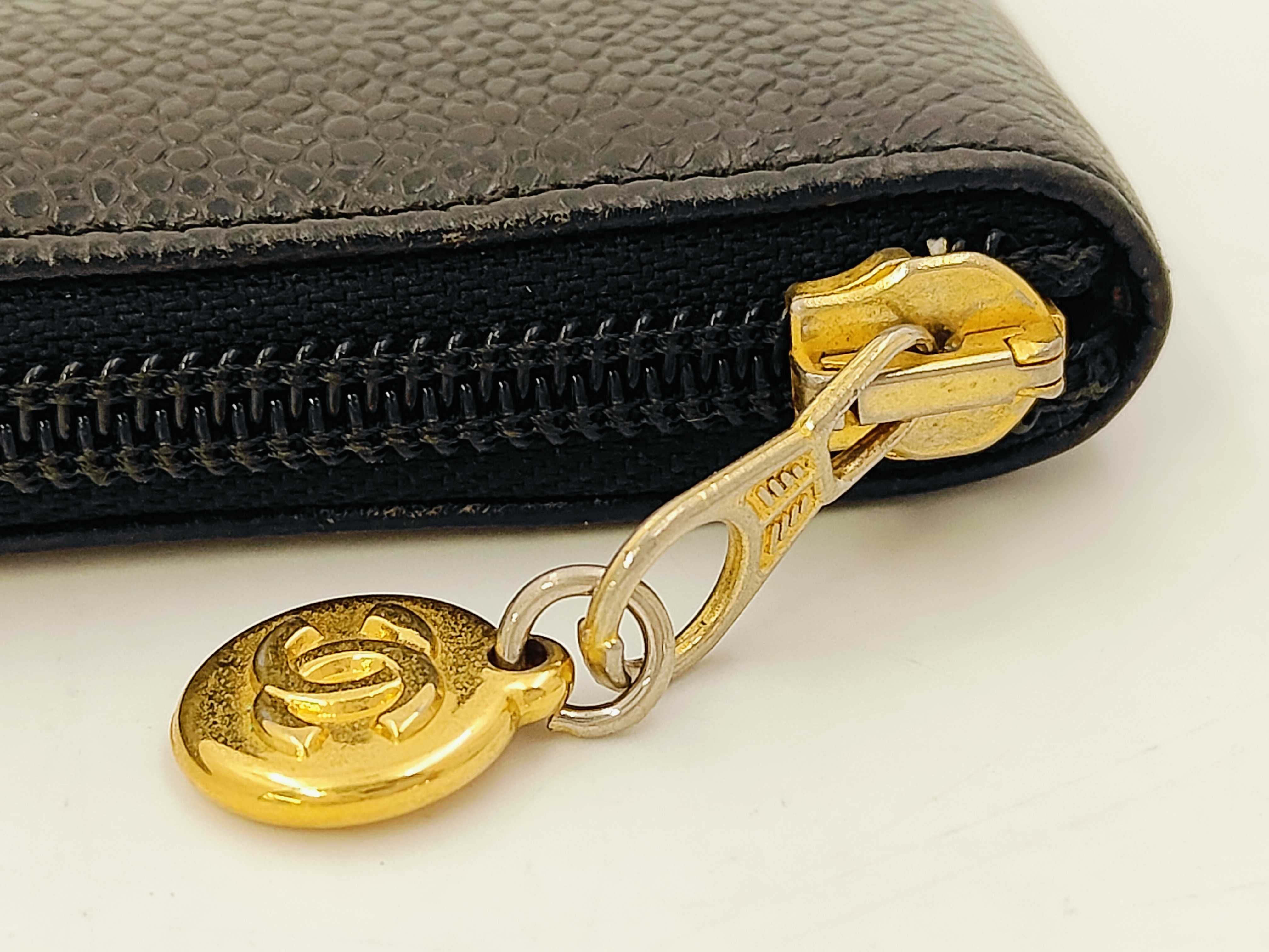 Coco Mark Caviar Clutch Bag — view 6
