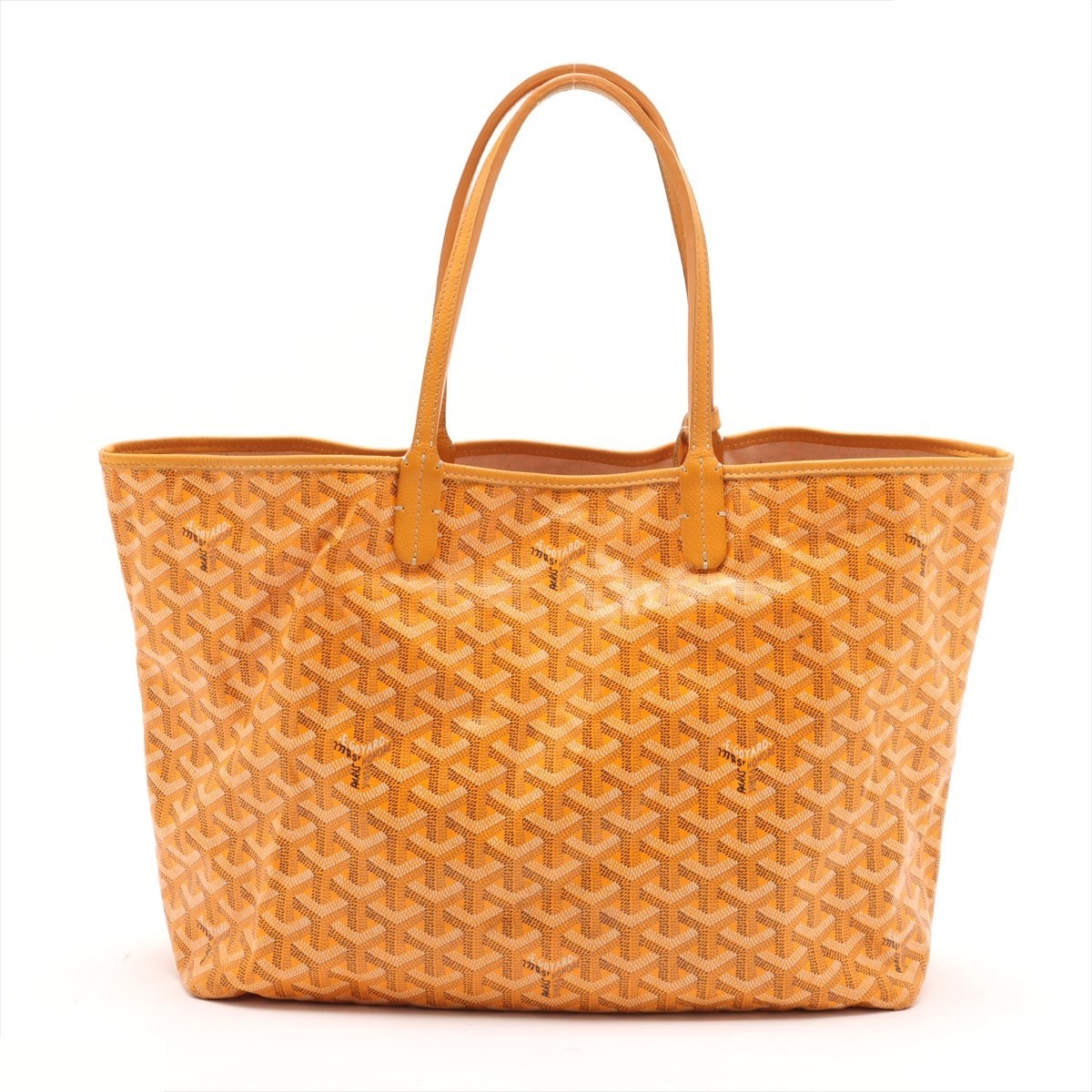 Saint Louis PM PVC x Leather Tote Bag, Yellow — view 2