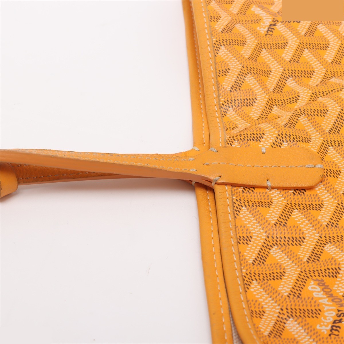 Saint Louis PM PVC x Leather Tote Bag, Yellow — view 11
