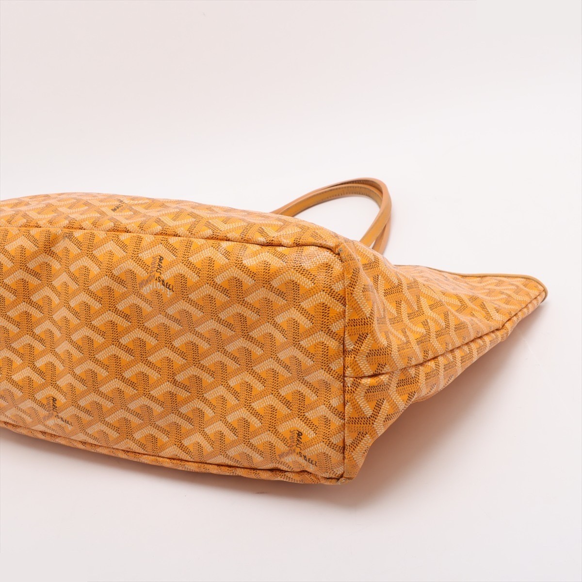 Saint Louis PM PVC x Leather Tote Bag, Yellow — view 3