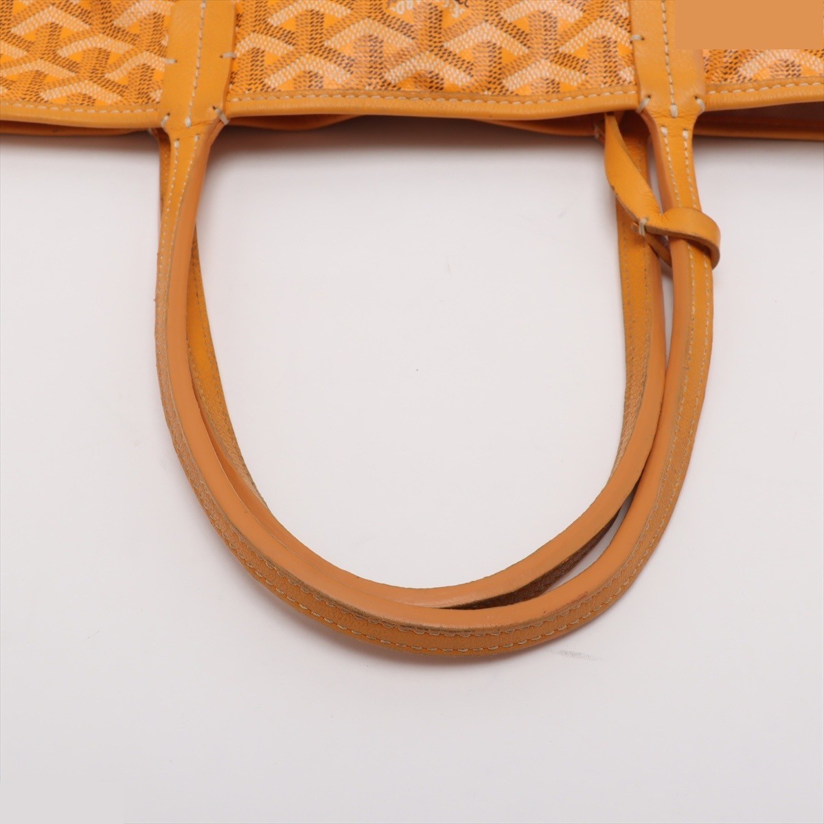 Saint Louis PM PVC x Leather Tote Bag, Yellow — view 5