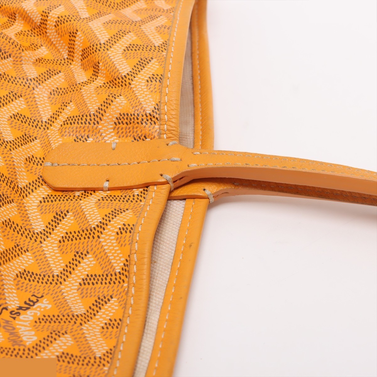 Saint Louis PM PVC x Leather Tote Bag, Yellow — view 10