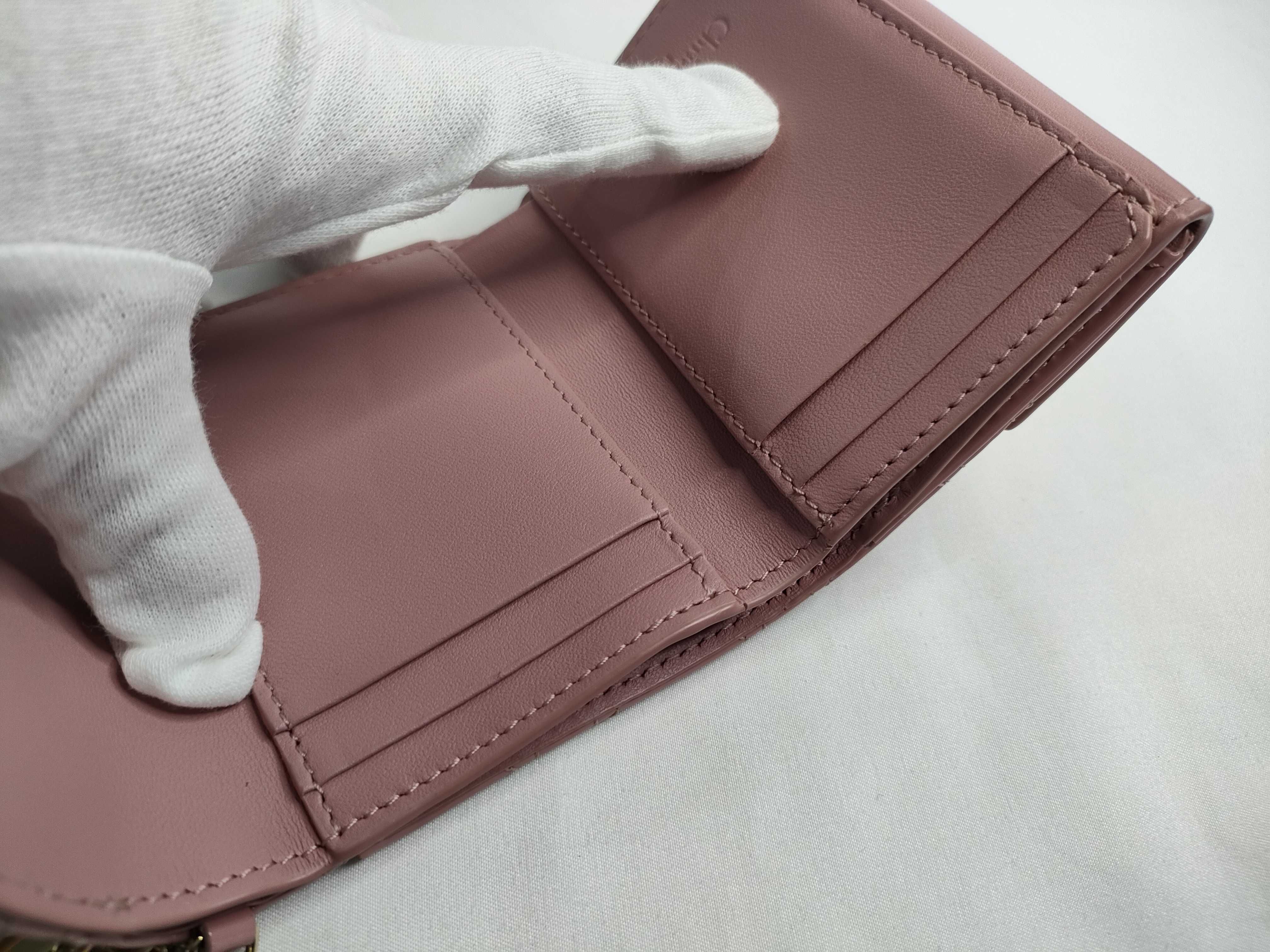 Lady Dior Cannage Lotus Wallet — view 12