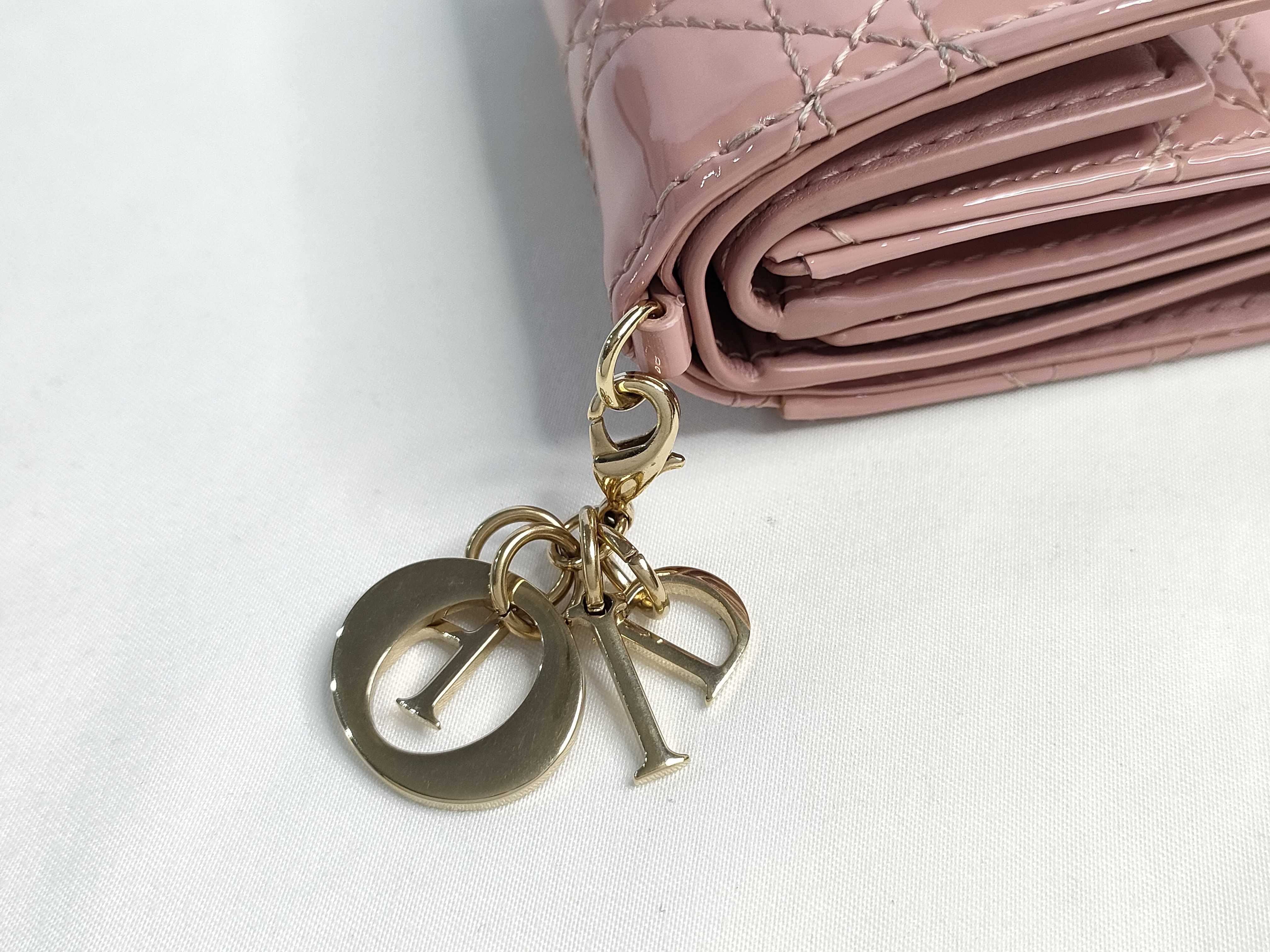 Lady Dior Cannage Lotus Wallet — view 13