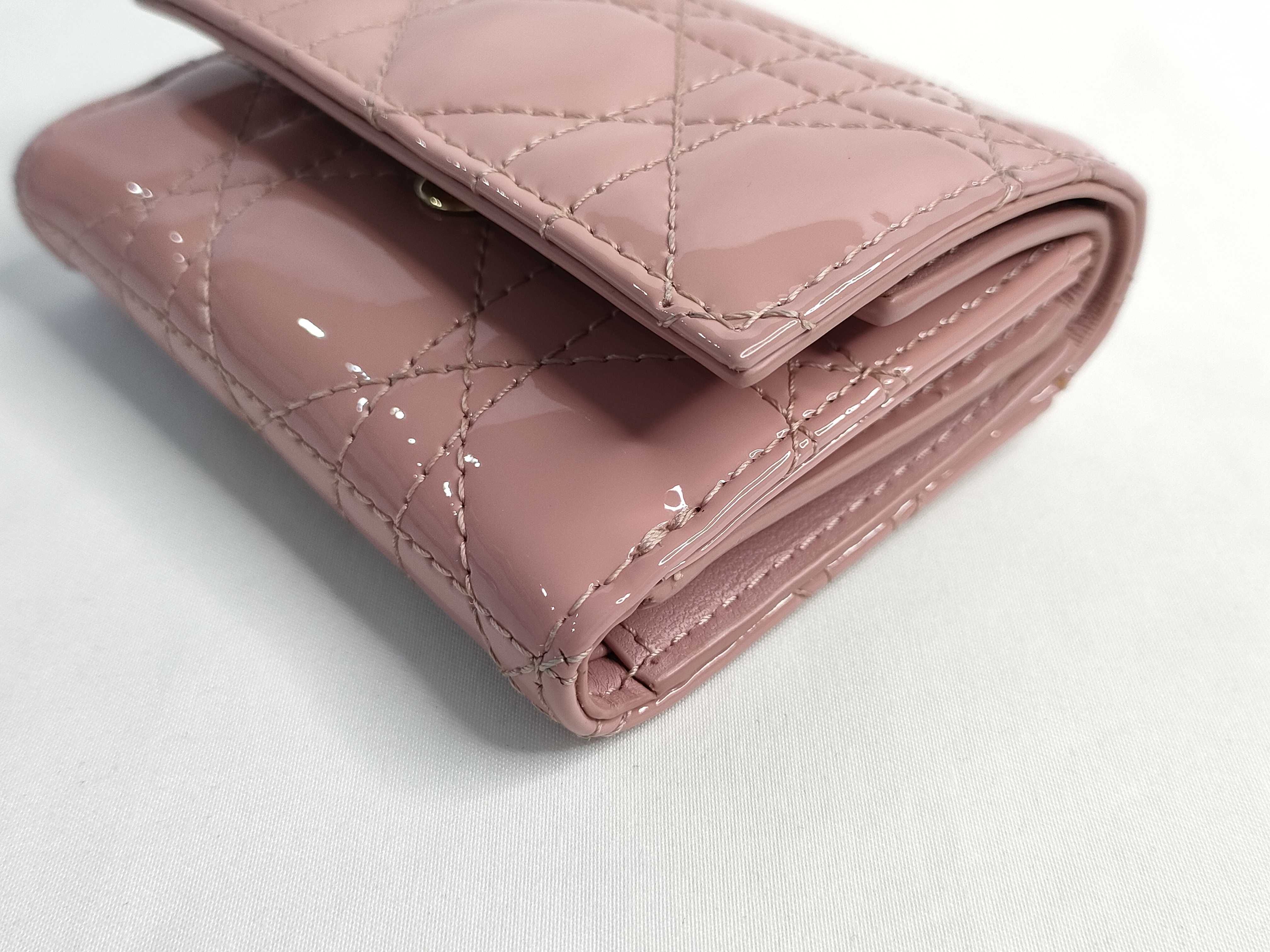 Lady Dior Cannage Lotus Wallet — view 3