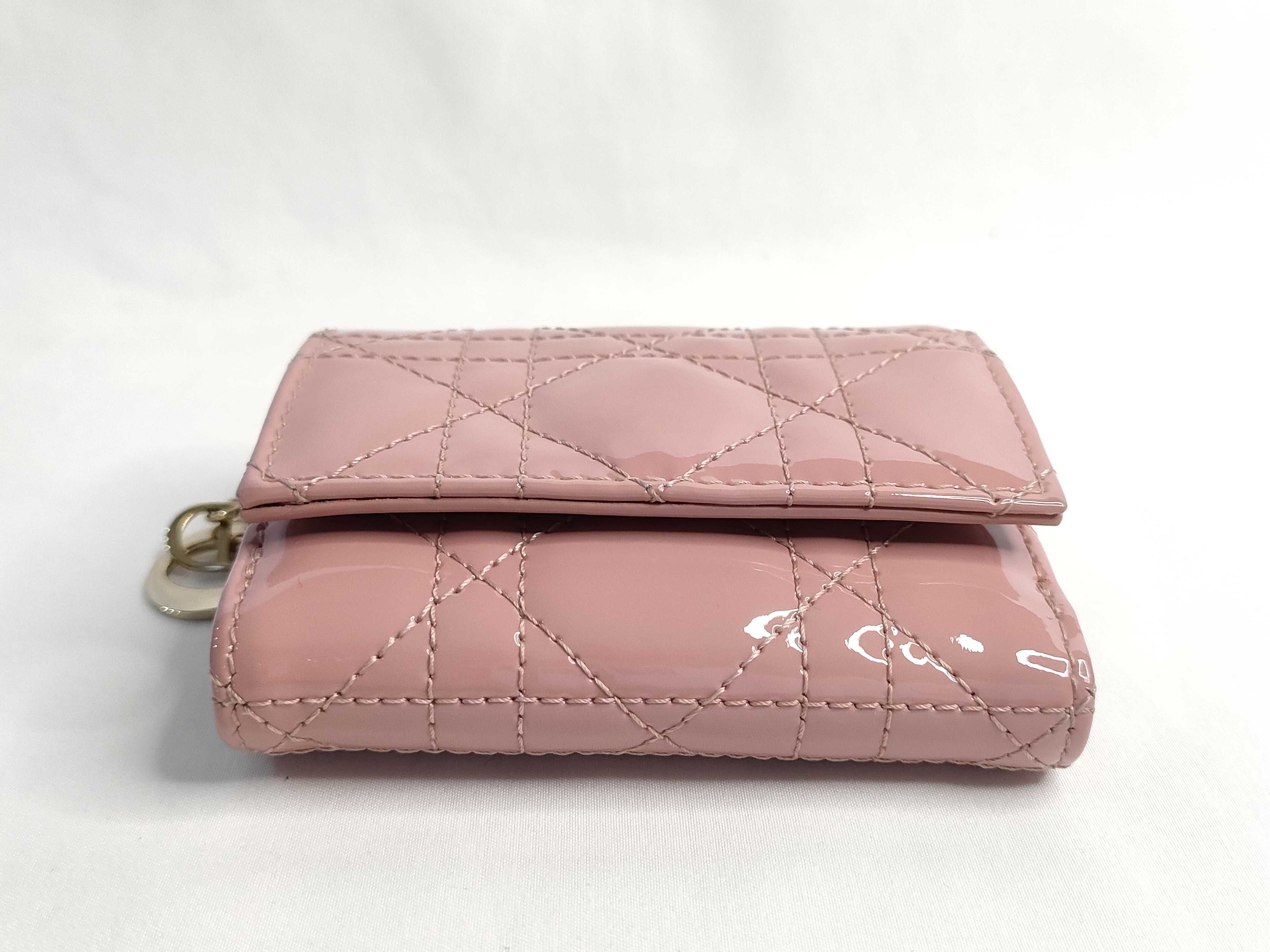 Lady Dior Cannage Lotus Wallet — view 4