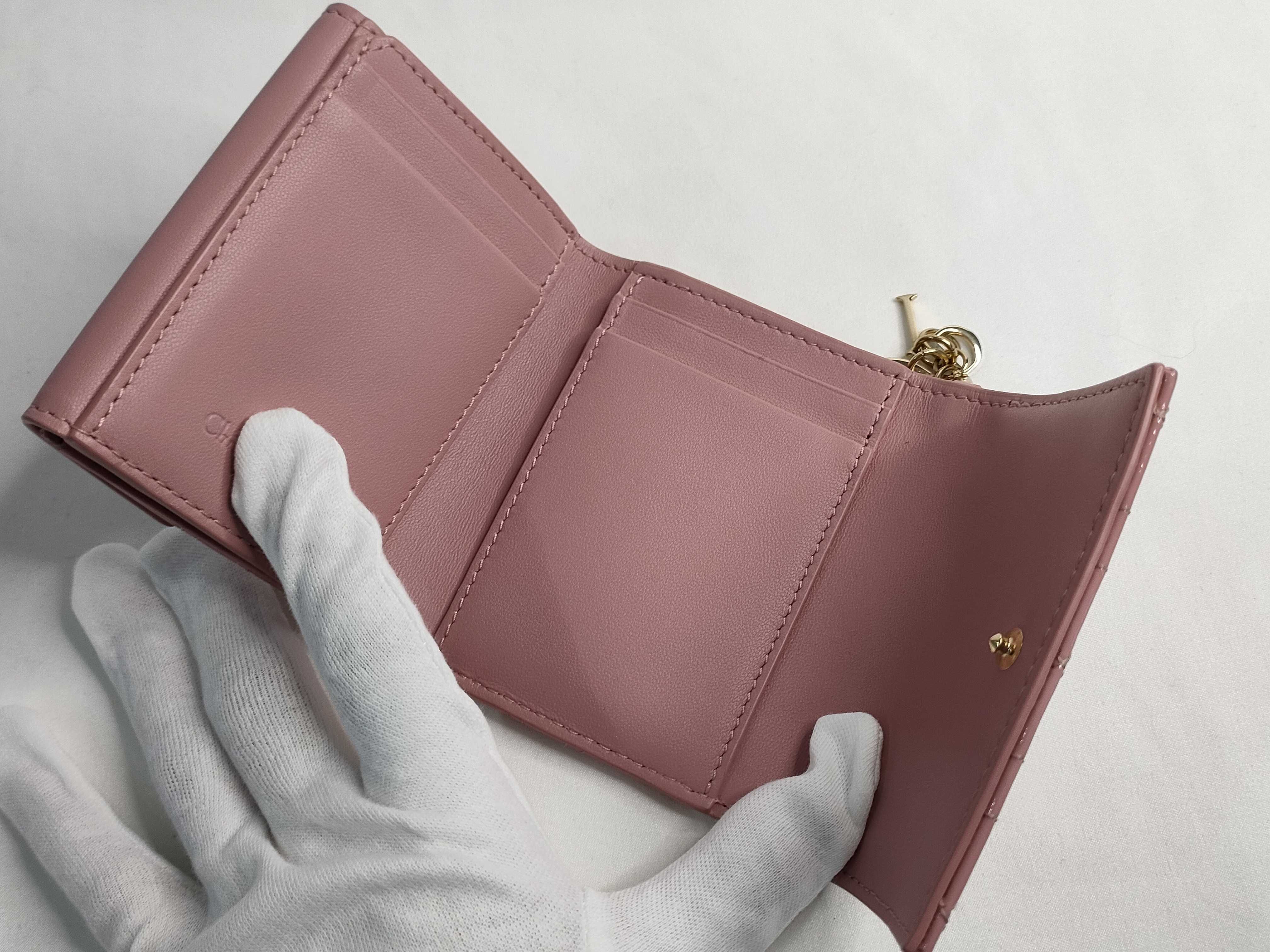 Lady Dior Cannage Lotus Wallet — view 7