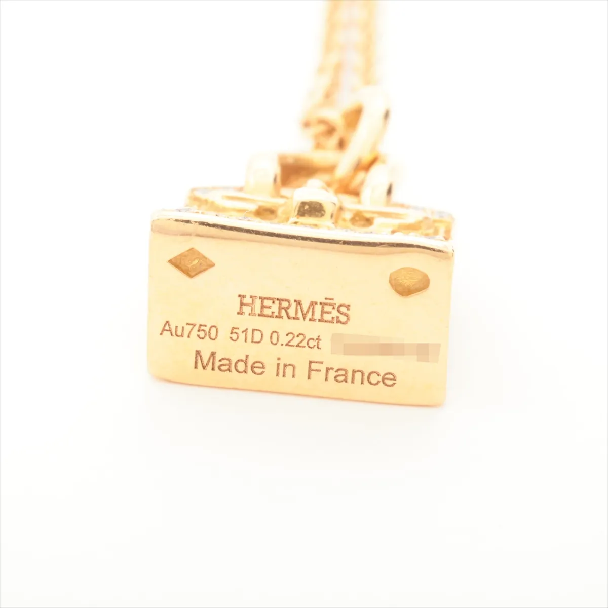 Birkin Amulette Diamond Necklace 750 (PG) 10.5g D0.22 18AI060132 — view 4