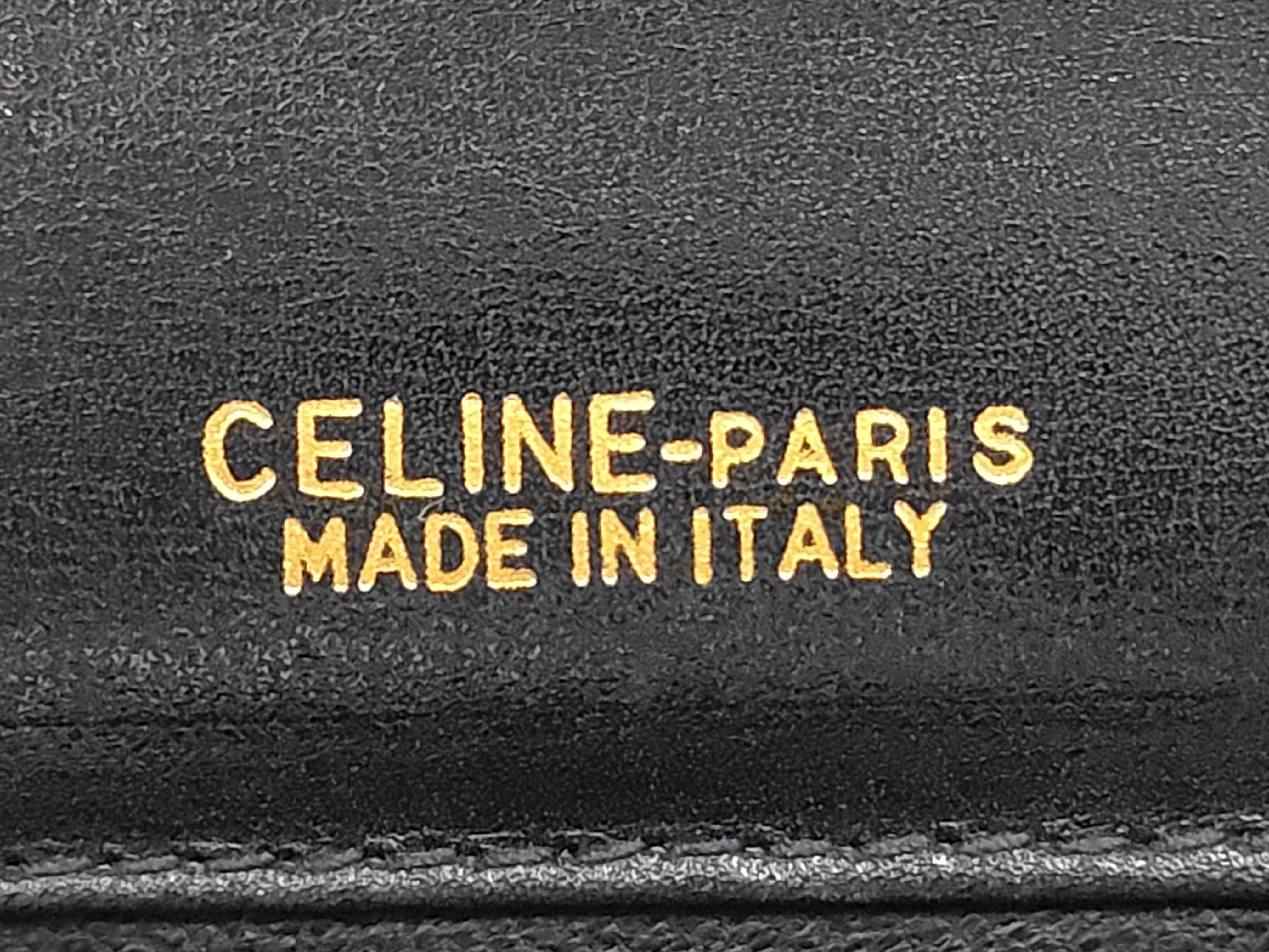 C Macadam Carriage Hardware Shoulder Bag, Navy — view 11