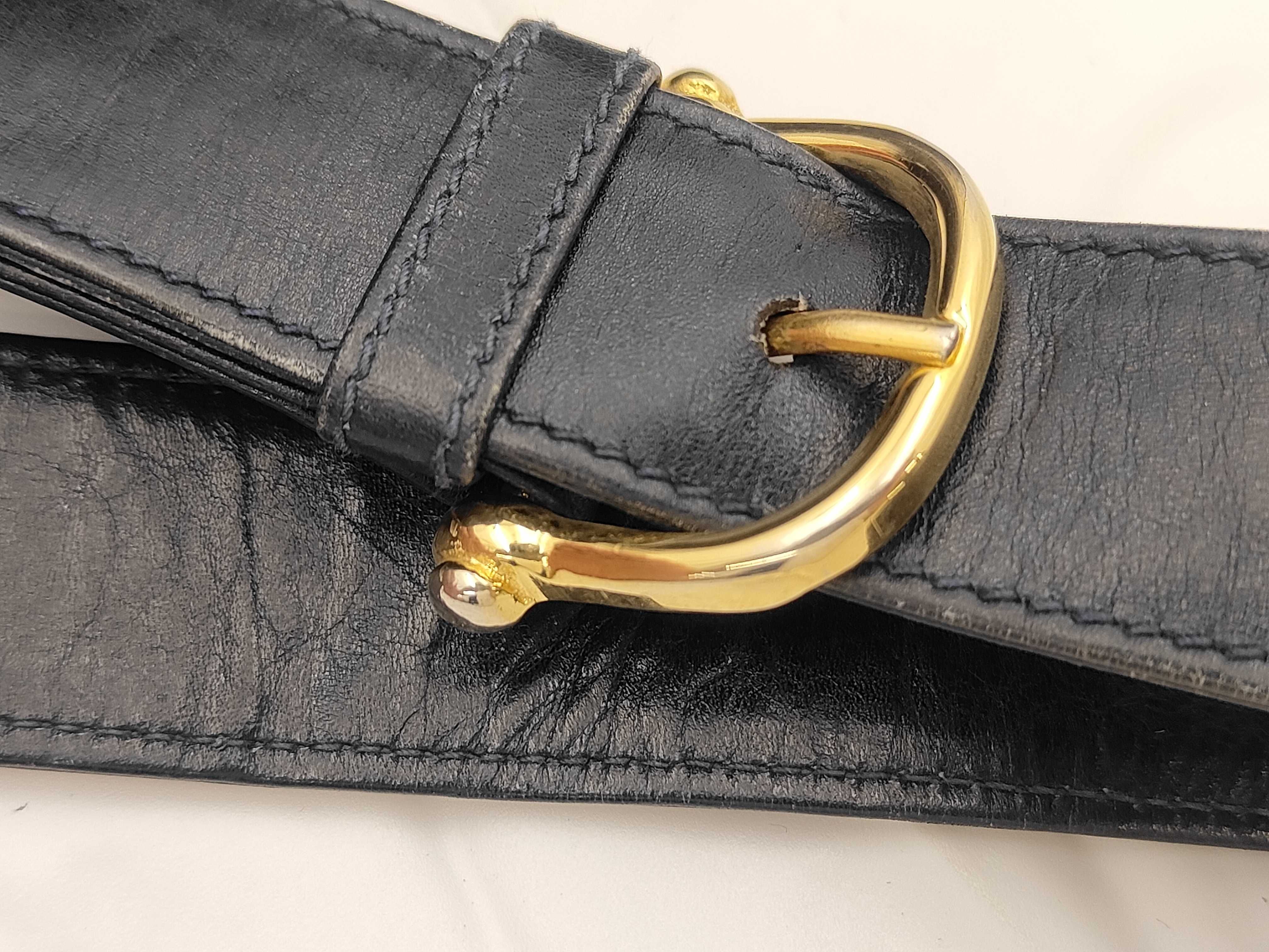 C Macadam Carriage Hardware Shoulder Bag, Navy — view 4