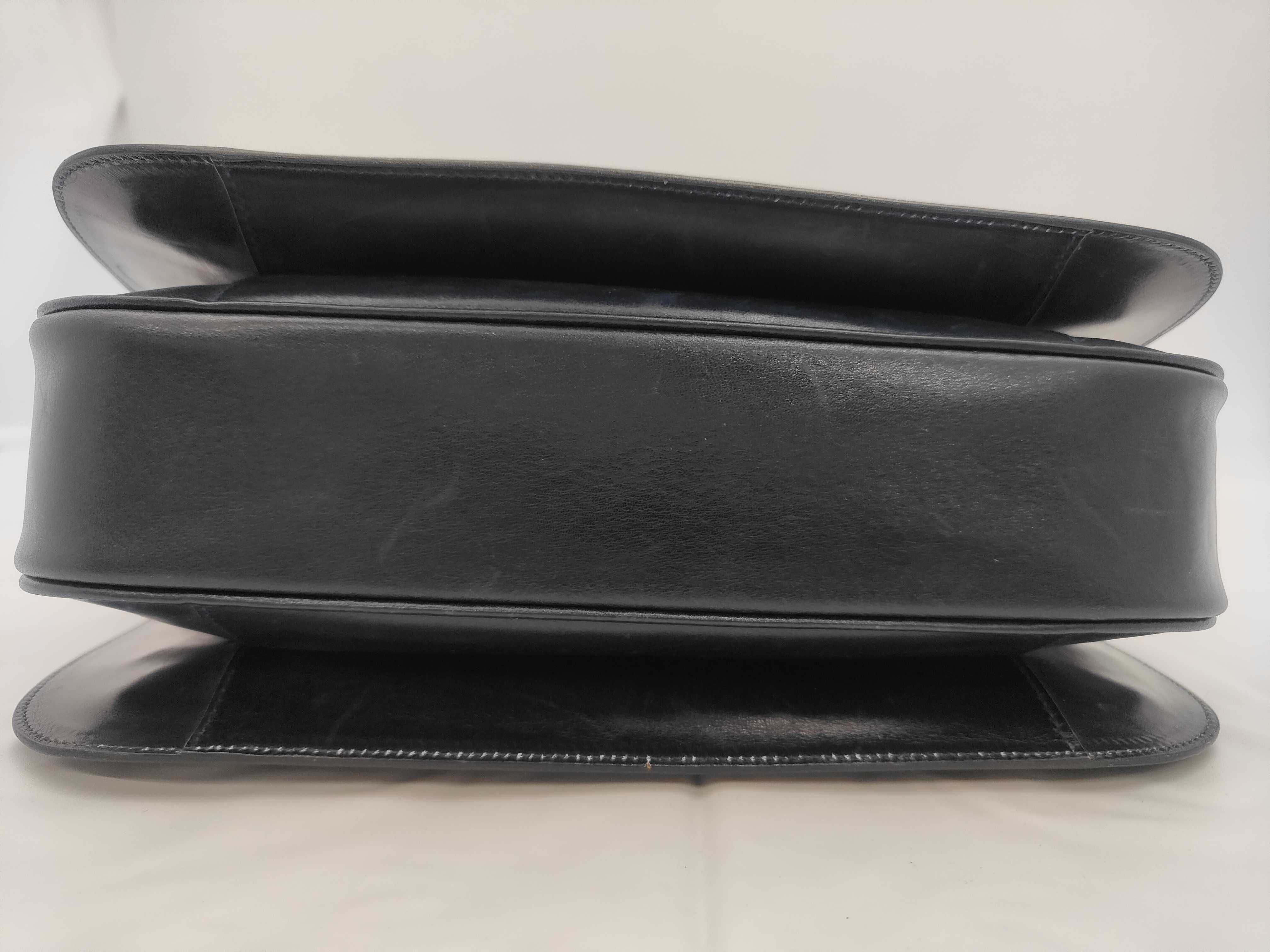 C Macadam Carriage Hardware Shoulder Bag, Navy — view 7