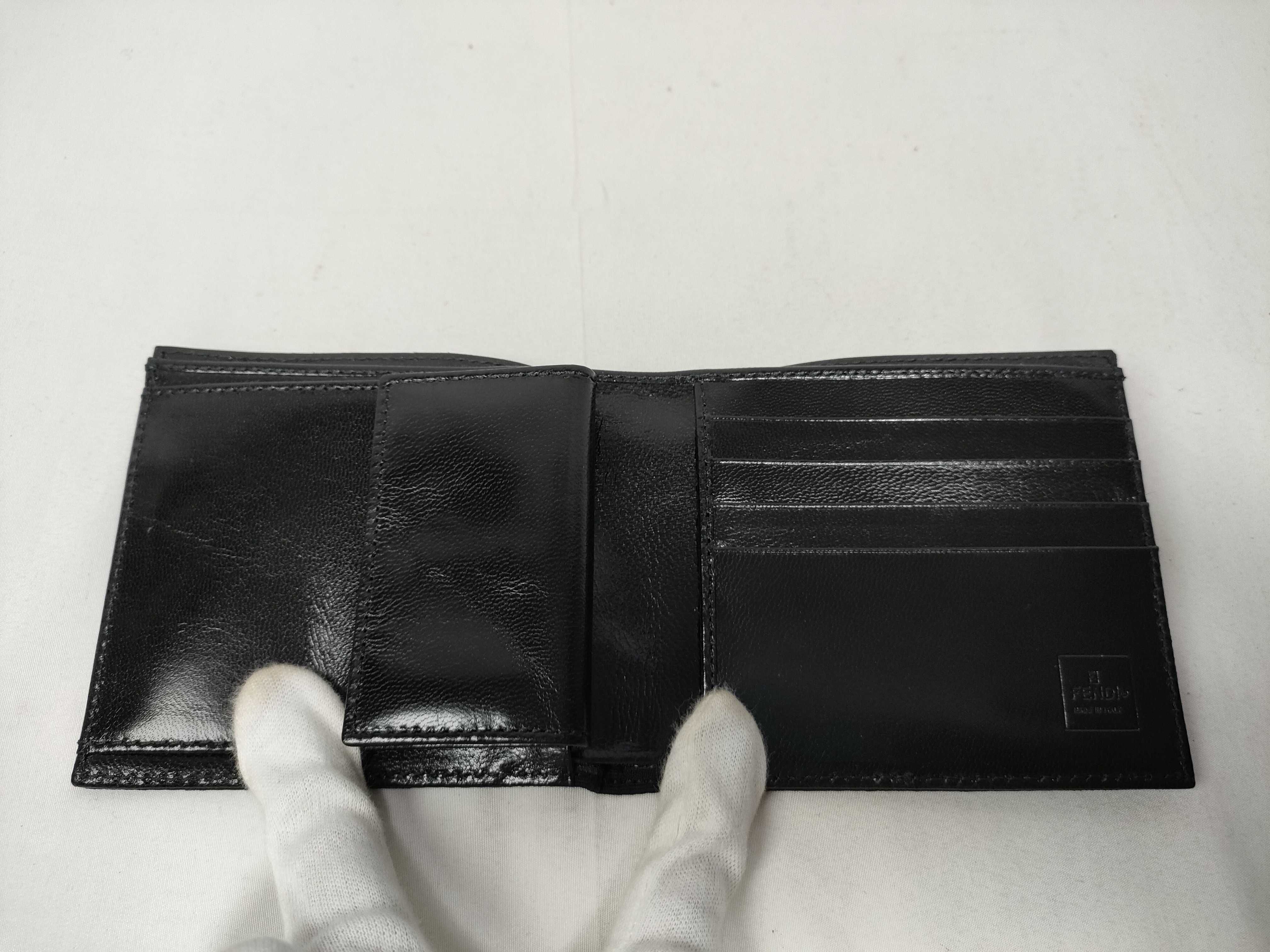 Zucca pattern black bi-fold wallet — view 8