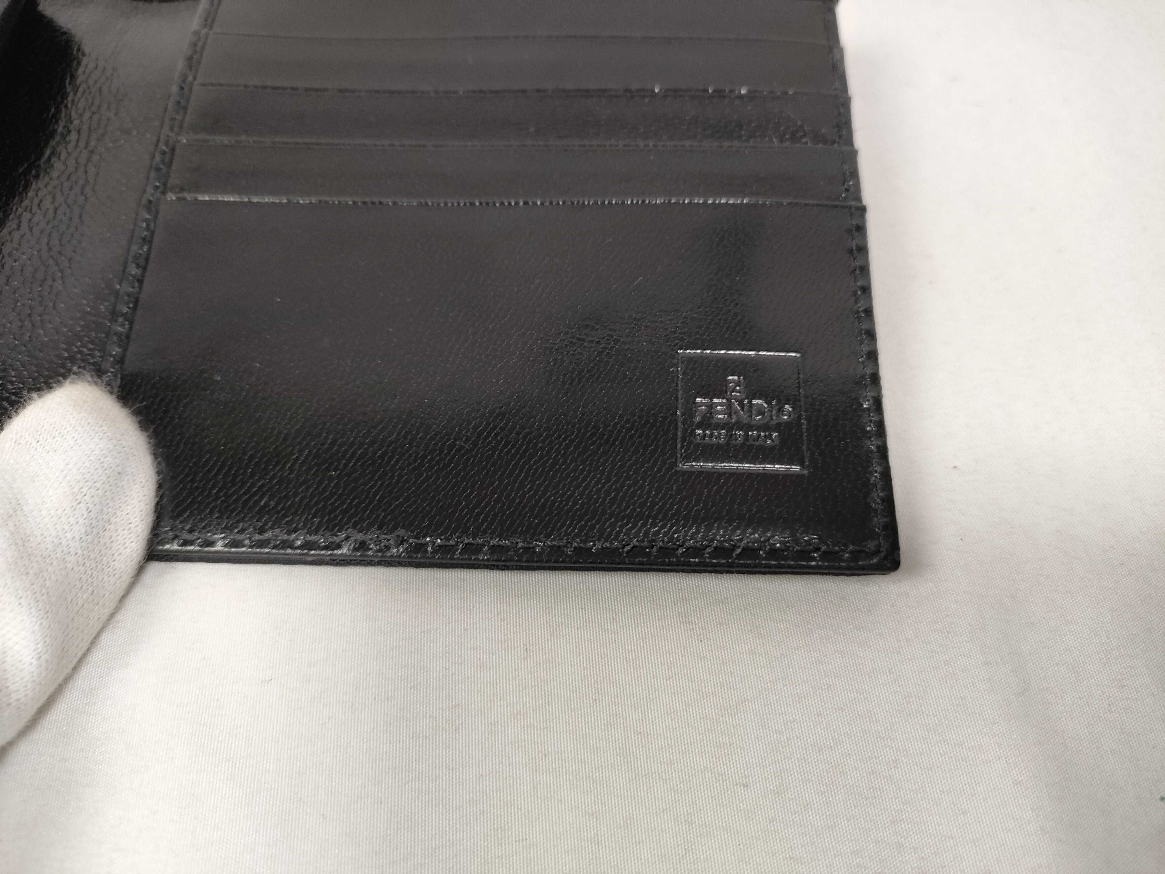 Zucca pattern black bi-fold wallet — view 9