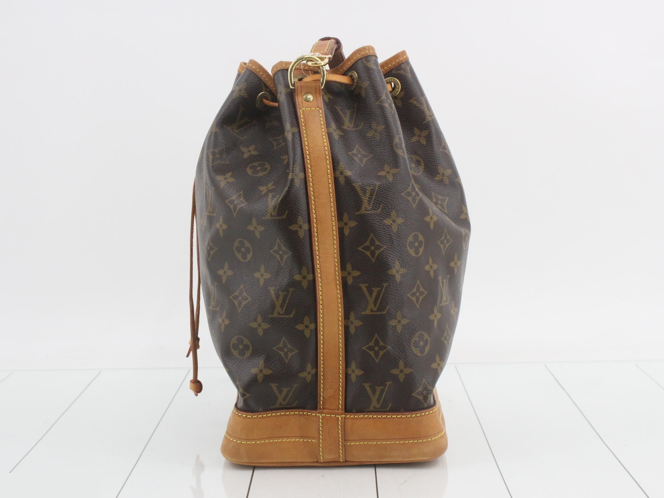 Noe Shoulder Bag, Monogram, Brown — view 3