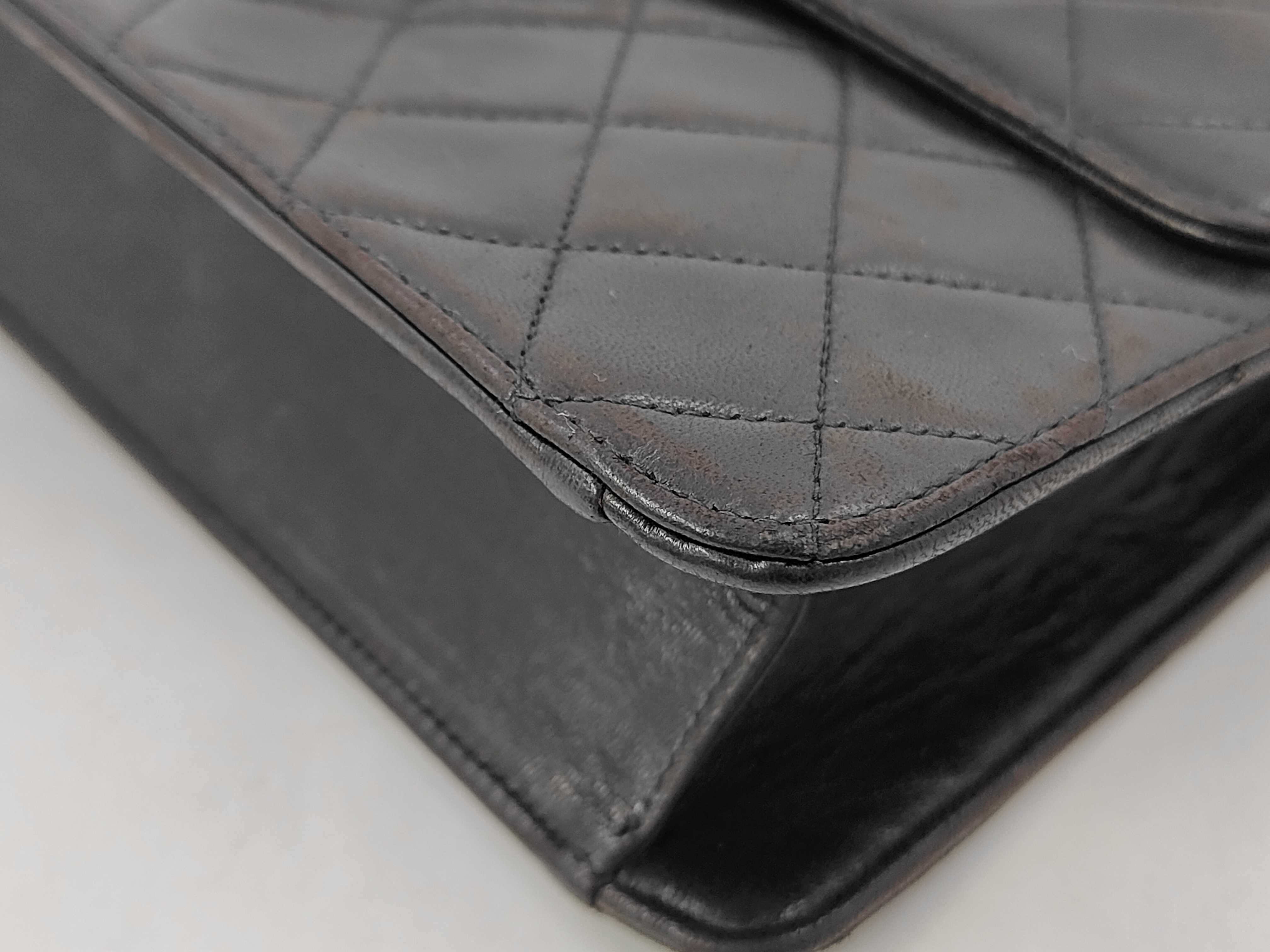 Lambskin Matelassé Lambskin Push-Lock Chain Shoulder Bag (Series 4) — view 4